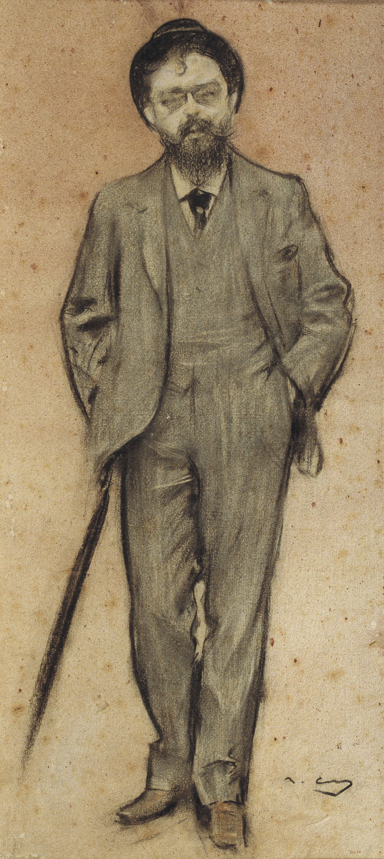 image for: Ramon Casas - Retrat d&#039;Isaac Albéniz - Cap a 1897-1899