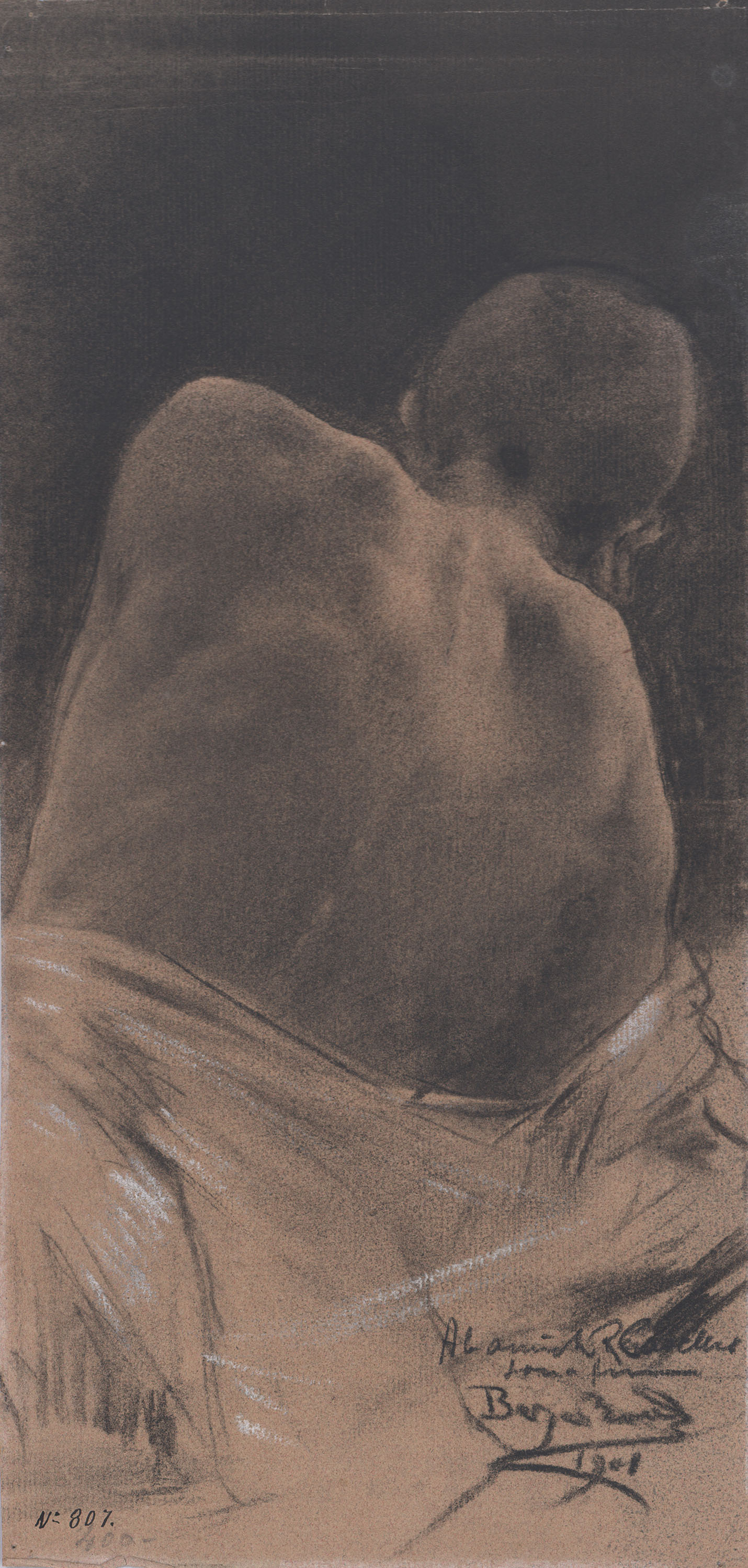 image for: Josep Berga Boada - Estudi de figura masculina - 1901