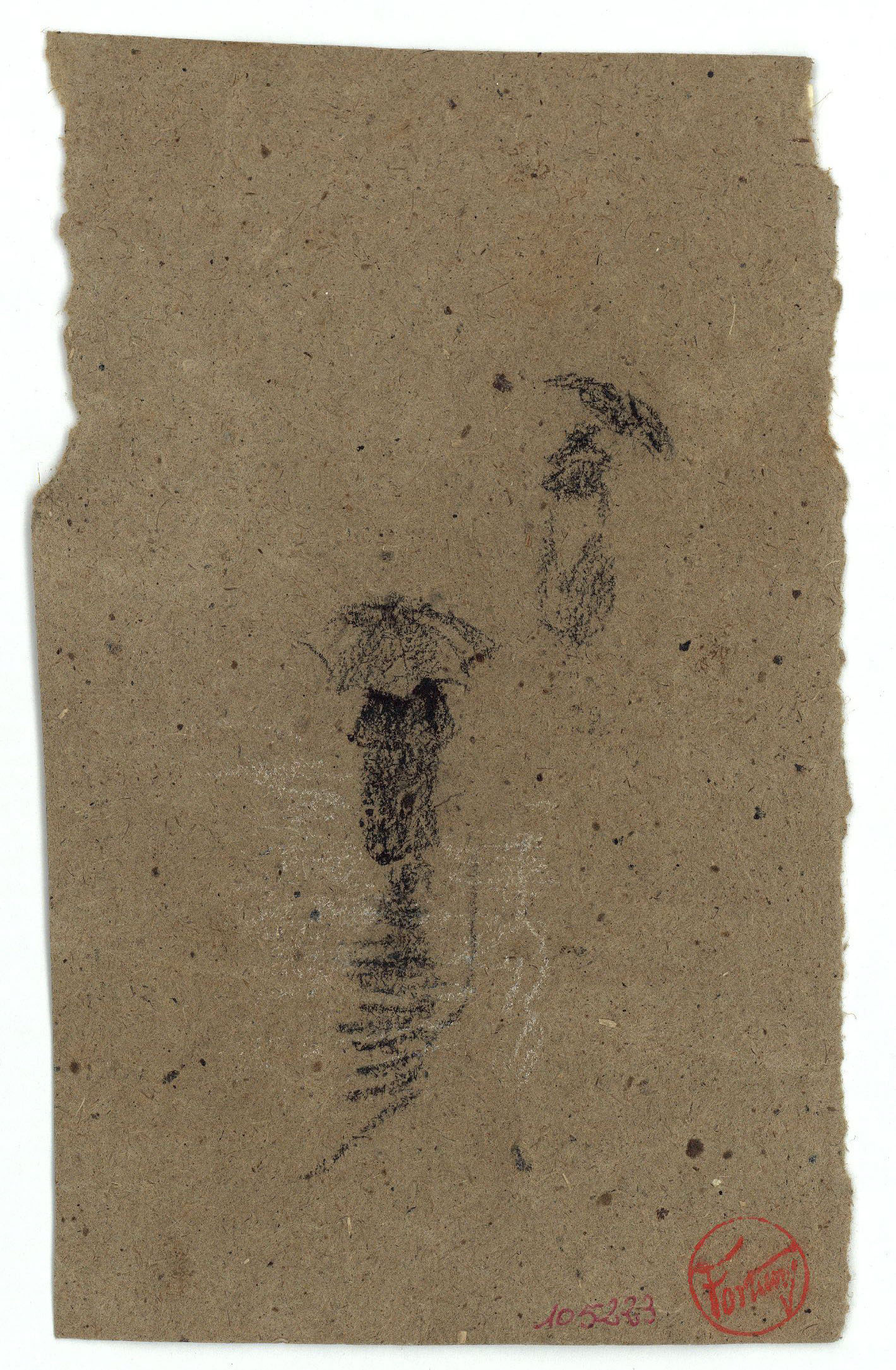 image for: Marià Fortuny - Croquis de figures amb paraigües - Cap a 1867-1868