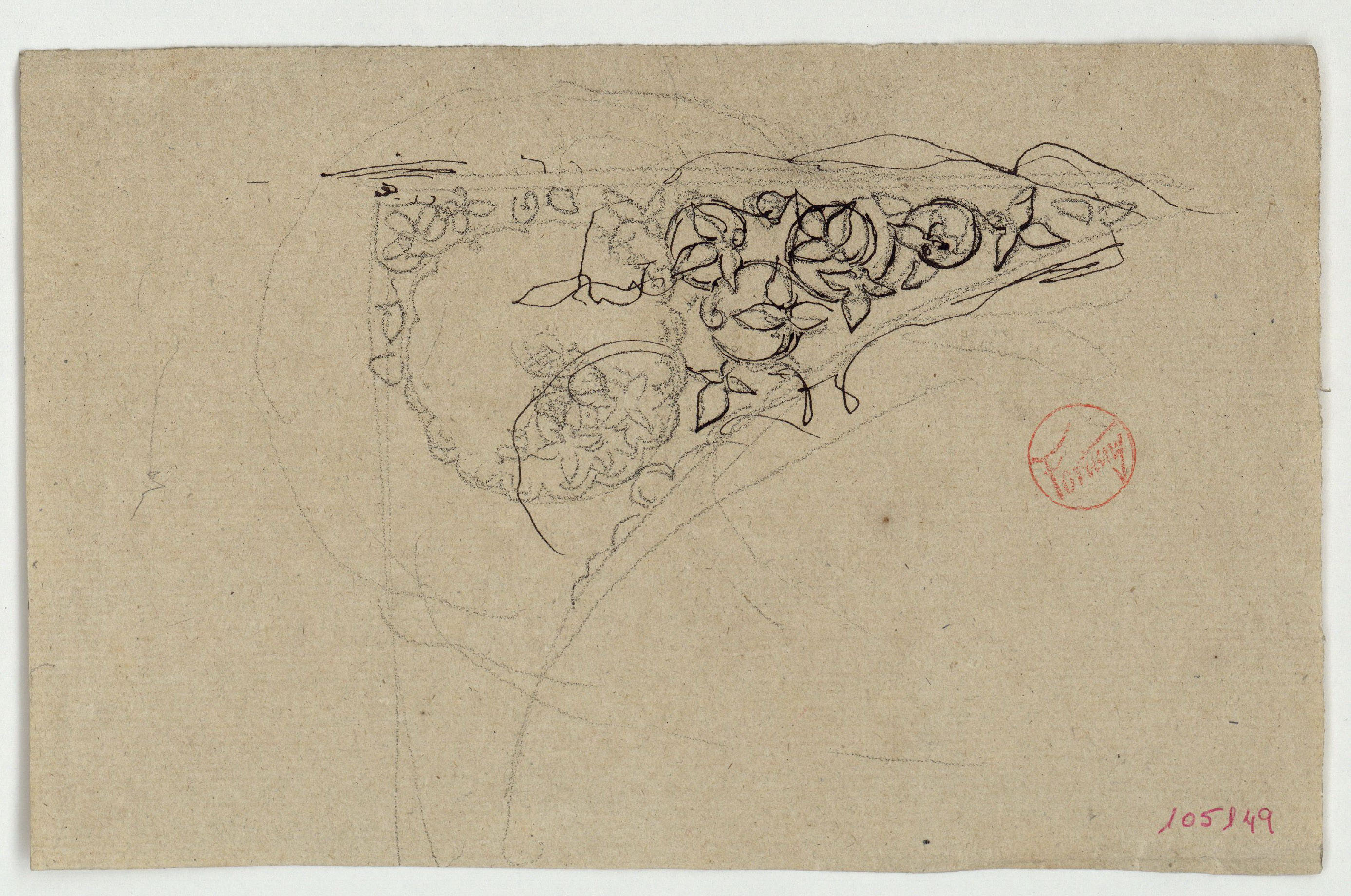 image for: Marià Fortuny - Carcanyol amb motius vegetals - Cap a 1860-1862