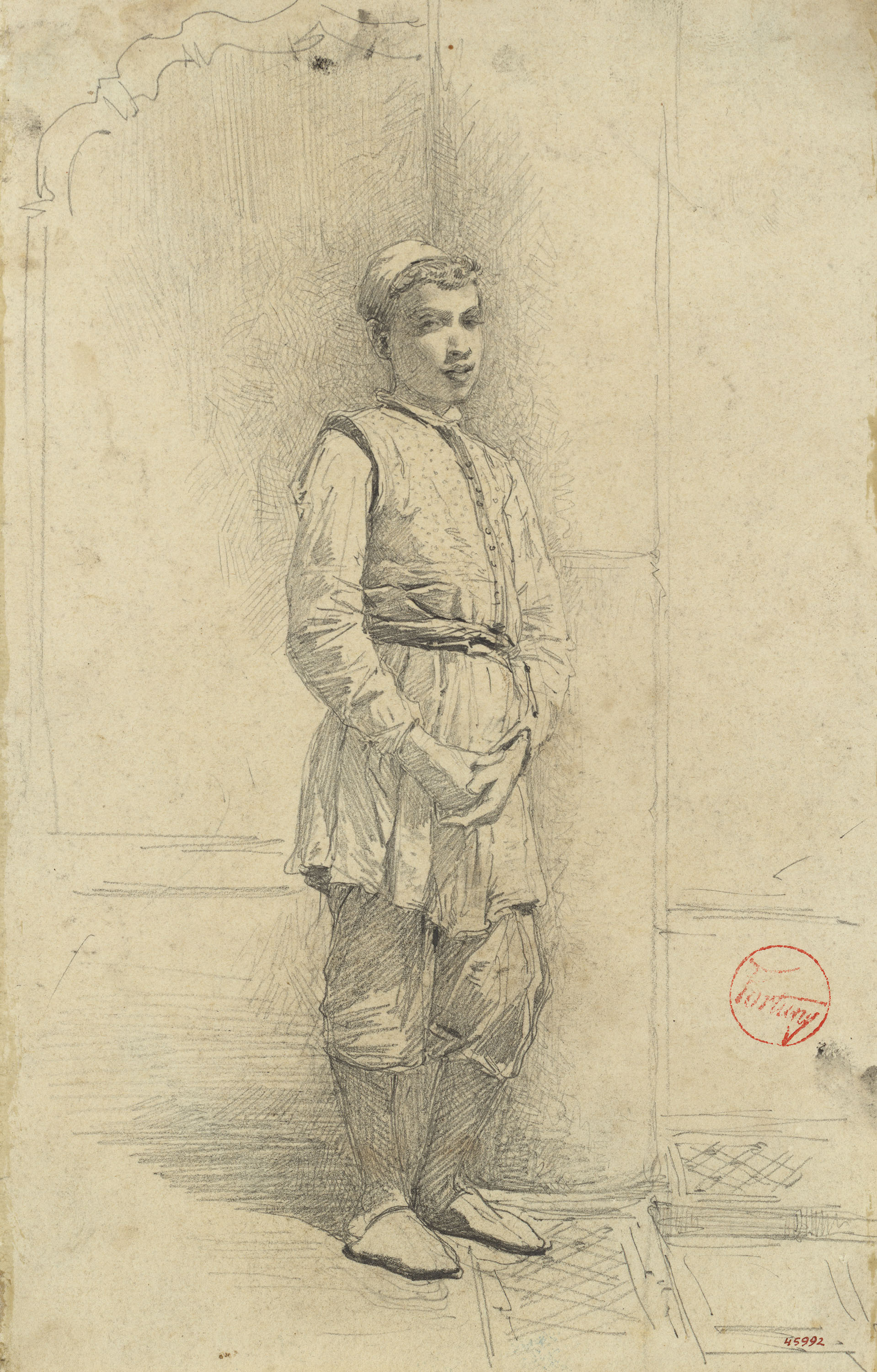 image for: Marià Fortuny - Jove jueu - Cap a 1860