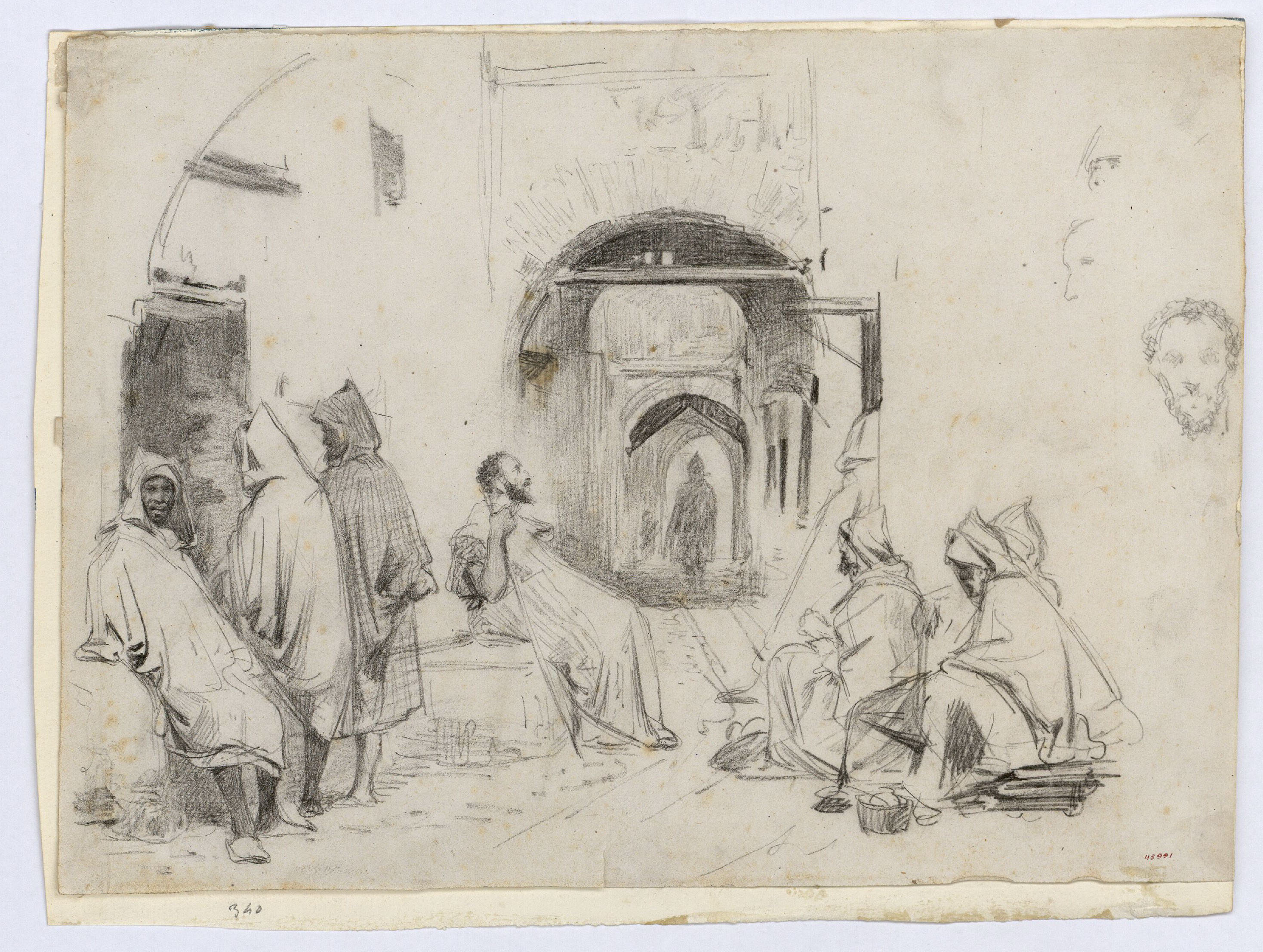 image for: Marià Fortuny - Carrer dels perfumistes a Tetuan - 1860