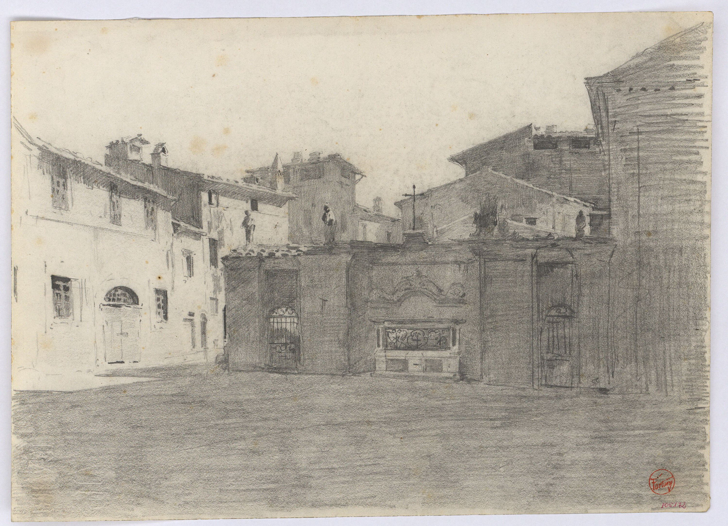 image for: Marià Fortuny - Plaça d&#039;una població - Cap a 1863-1872