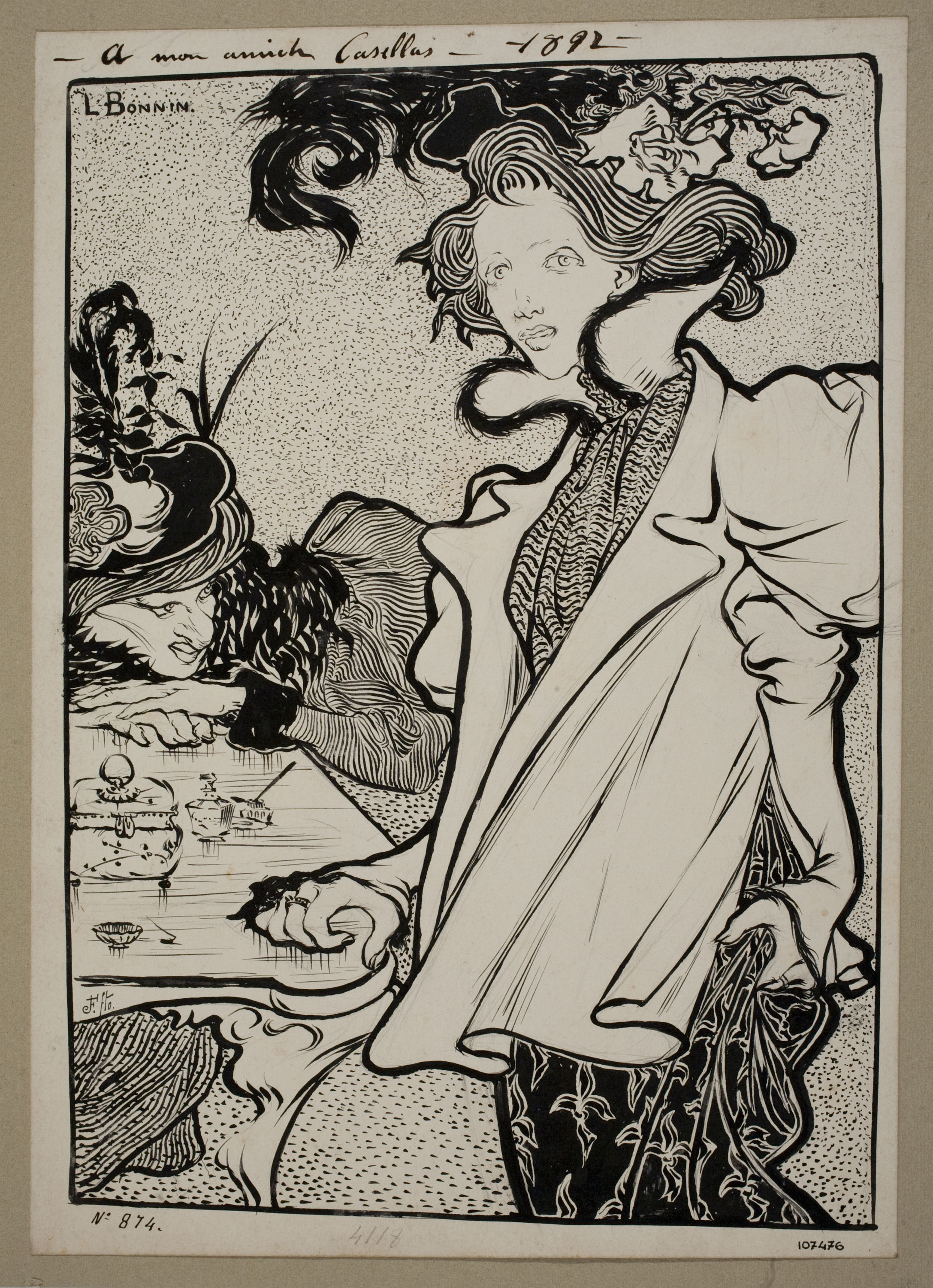 image for: Lluís Bonnín - Dones parisenques - 1892