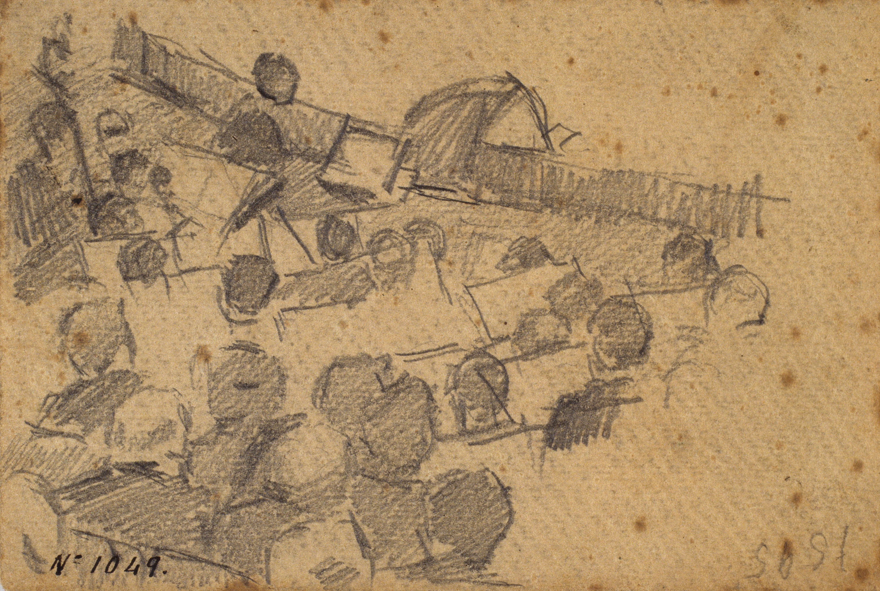 image for: Ramon Casas - Apunt de l&#039;orquestra d&#039;un teatre - Cap a 1890-1900