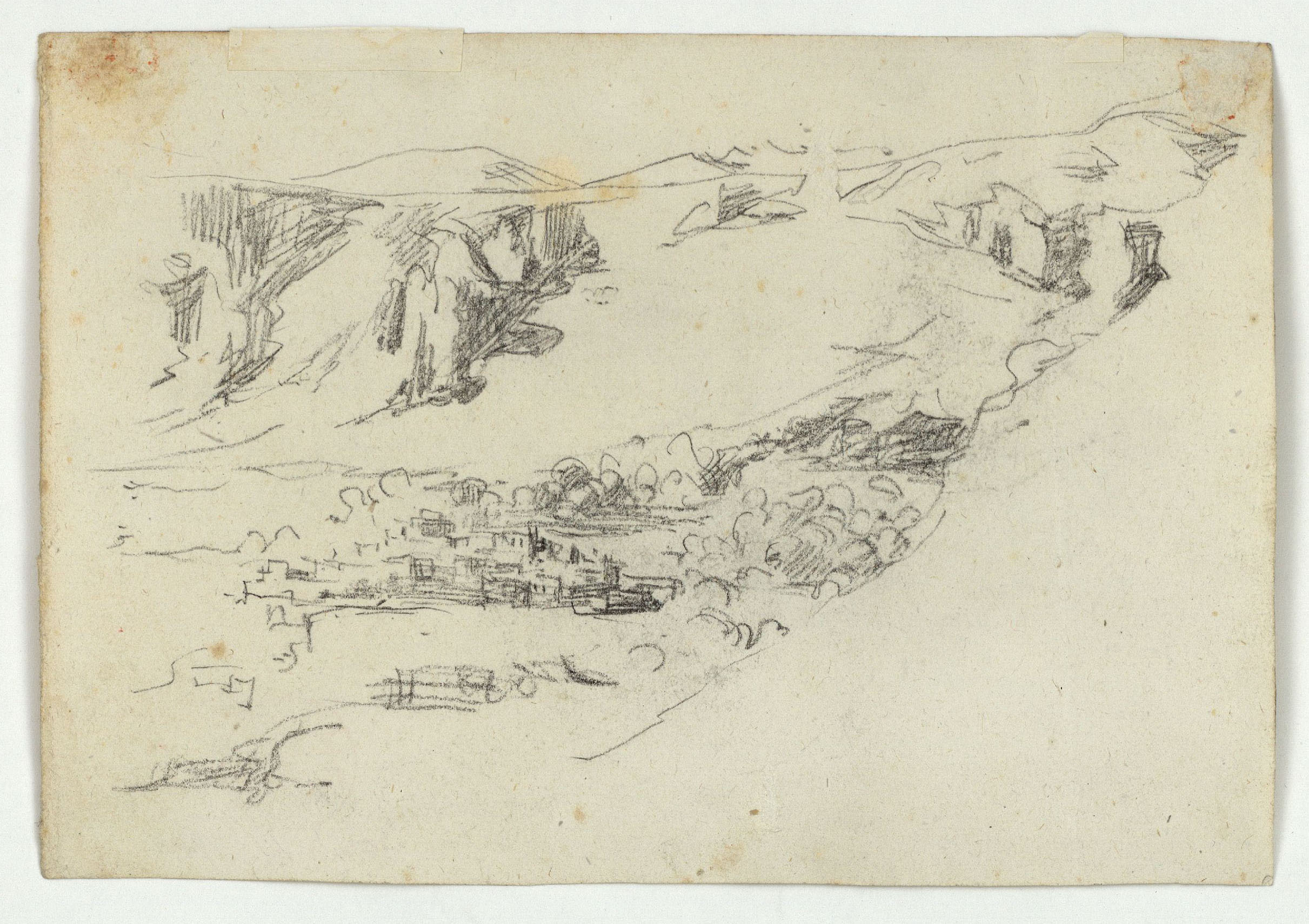 image for: Marià Fortuny - Samsa (anvers) / Població marroquina (revers) - Cap a 1860 [1]