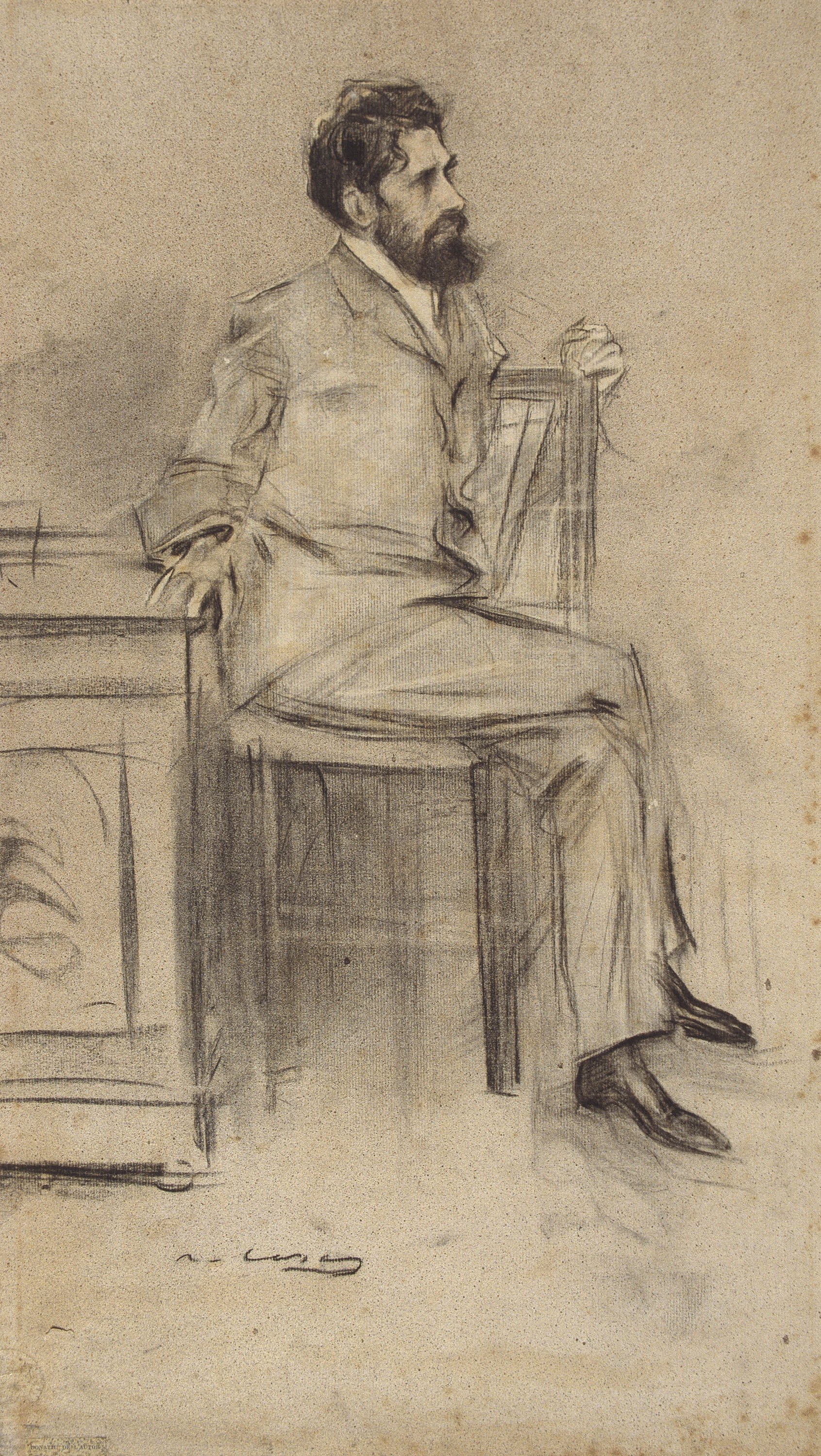 image for: Ramon Casas - Retrat de Modesto Sánchez Ortiz - Cap a 1897-1899