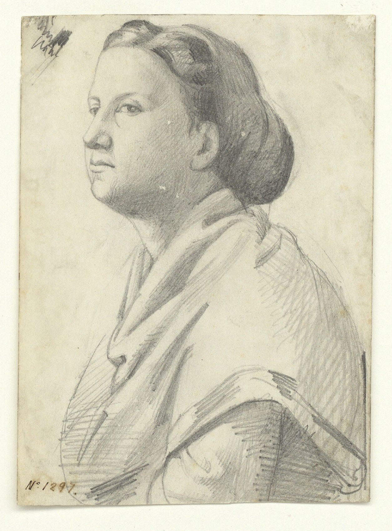 image for: Marià Fortuny - Bust de dona - Cap a 1857-1858