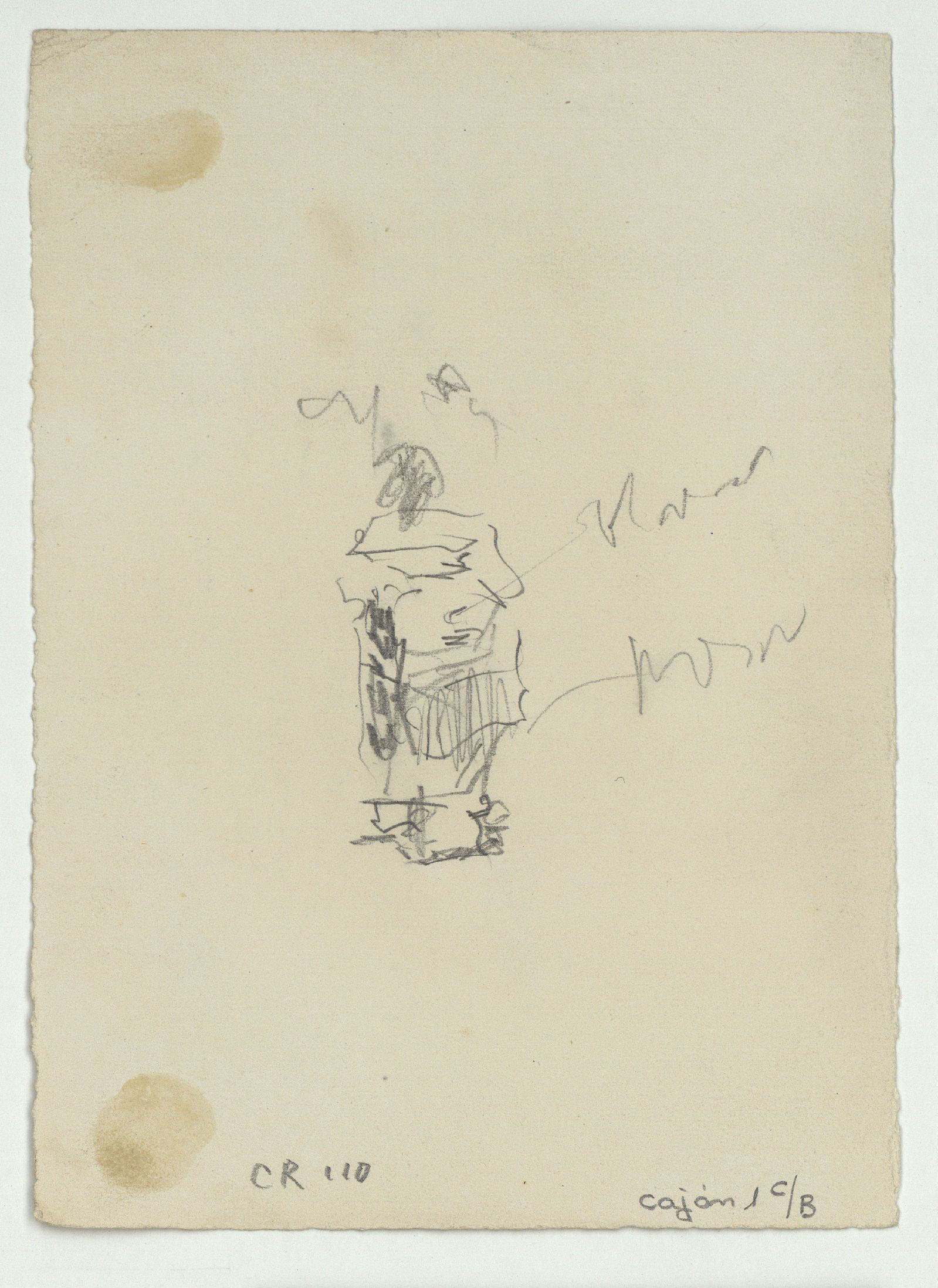 image for: Marià Fortuny - Figures en un passeig (anvers) / Figura (revers) - Cap a 1866-1872 [1]