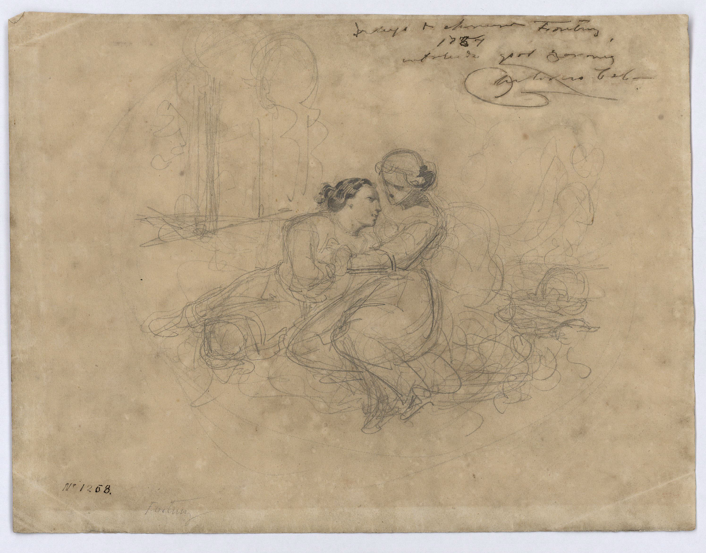 image for: Marià Fortuny - Parella - Cap a 1857