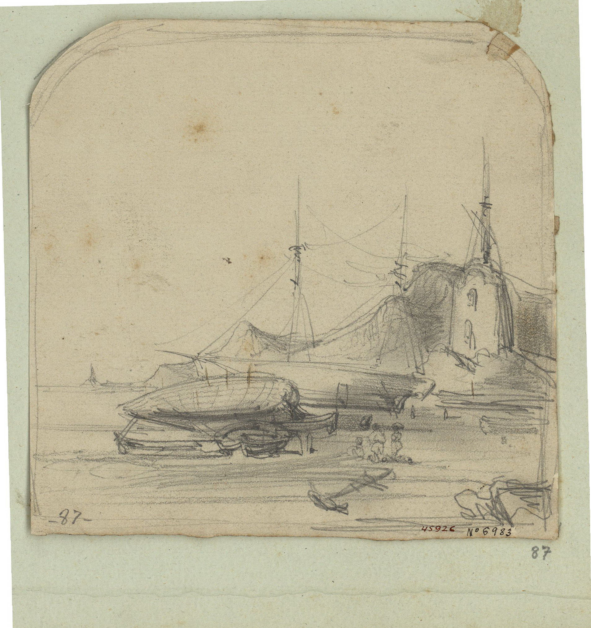 image for: Marià Fortuny - Vista marítima - Cap a 1853-1856