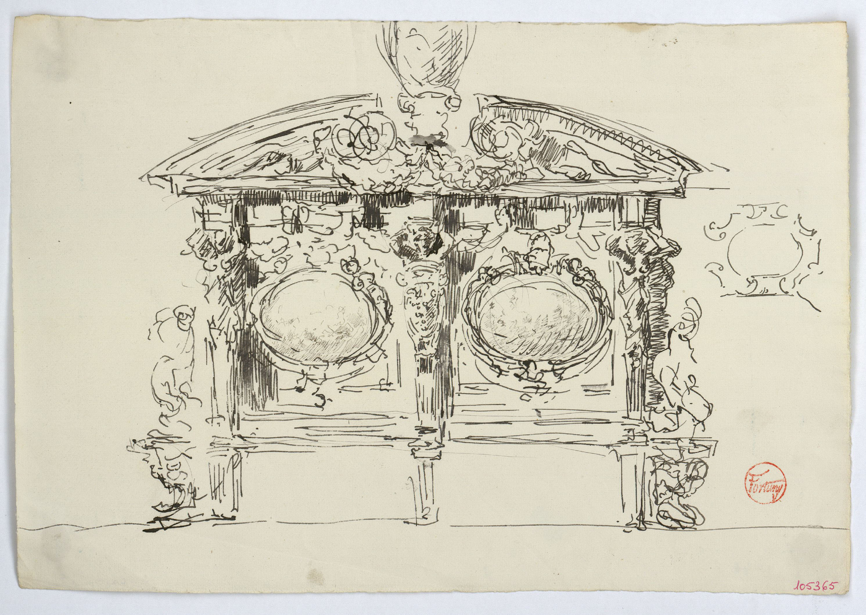 image for: Marià Fortuny - Ornament arquitectònic - Cap a 1867-1872