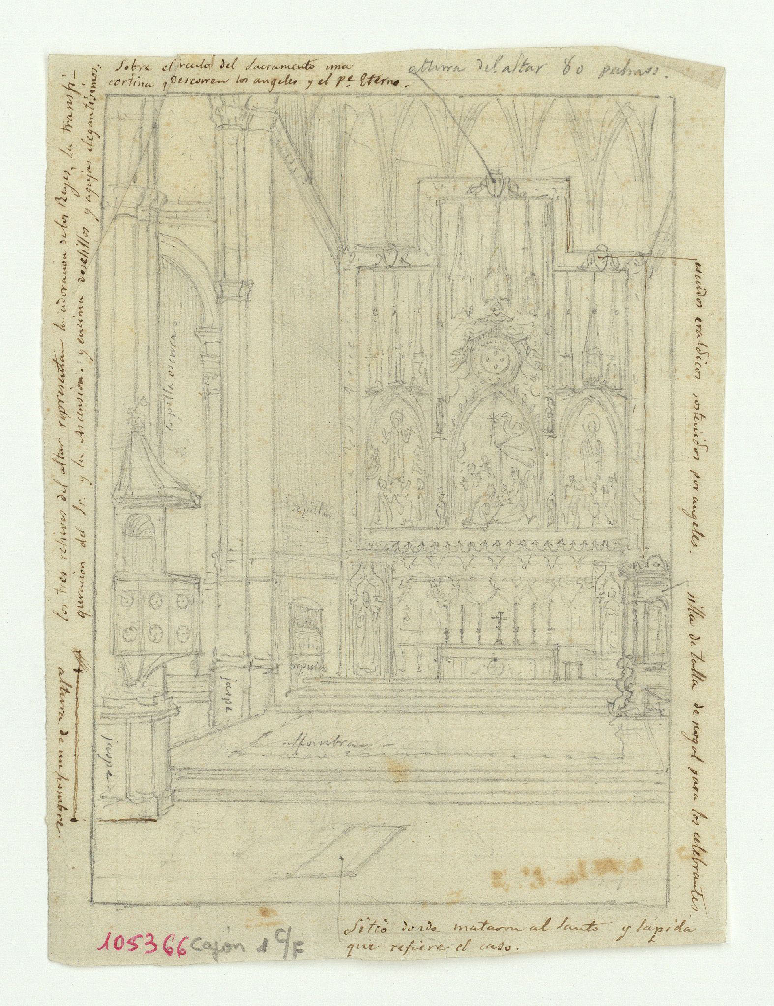 image for: Marià Fortuny - Altar major d&#039;una església - Cap a 1867-1872