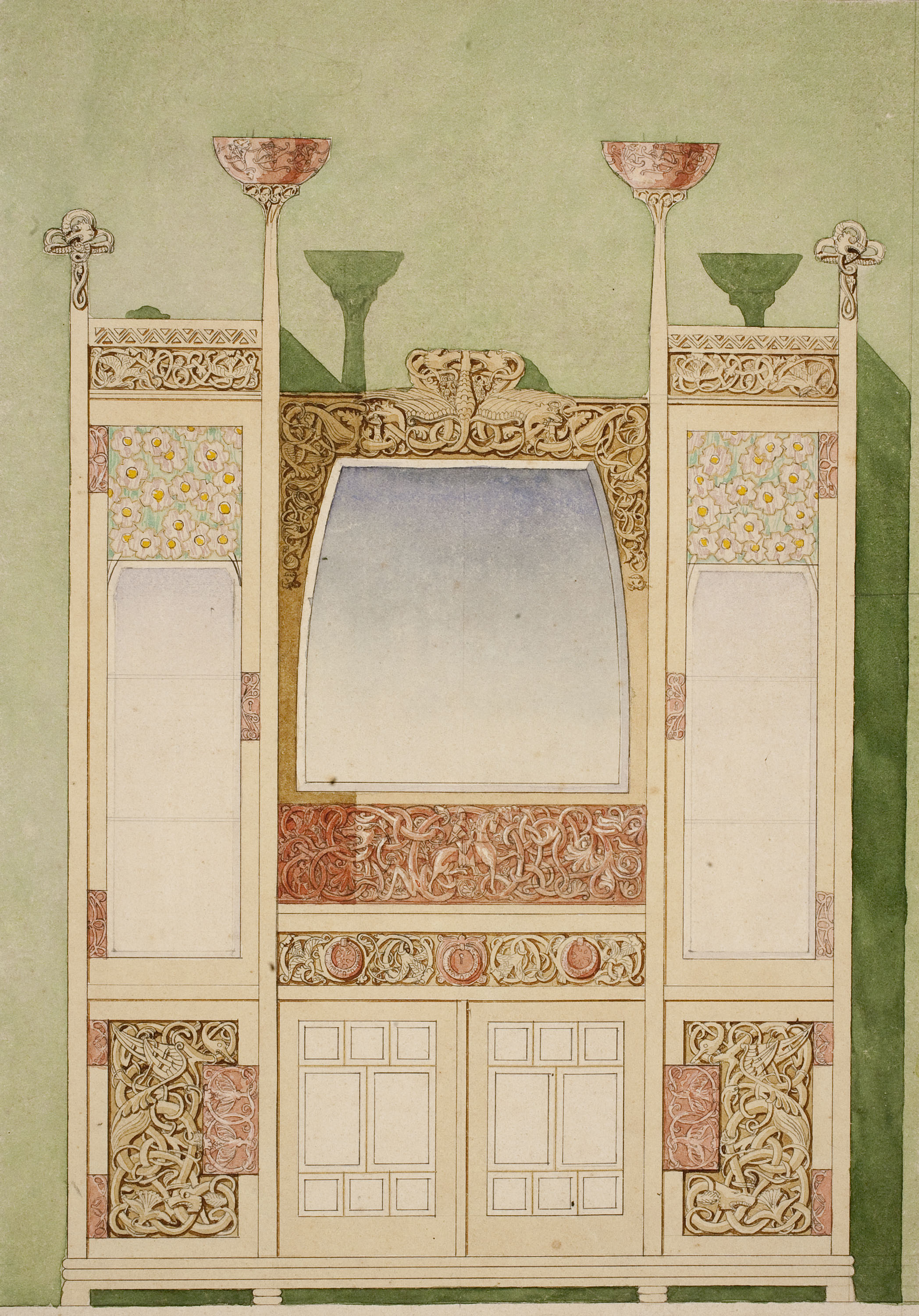 image for: Gaspar Homar - Bufet amb mirall - Cap a 1905