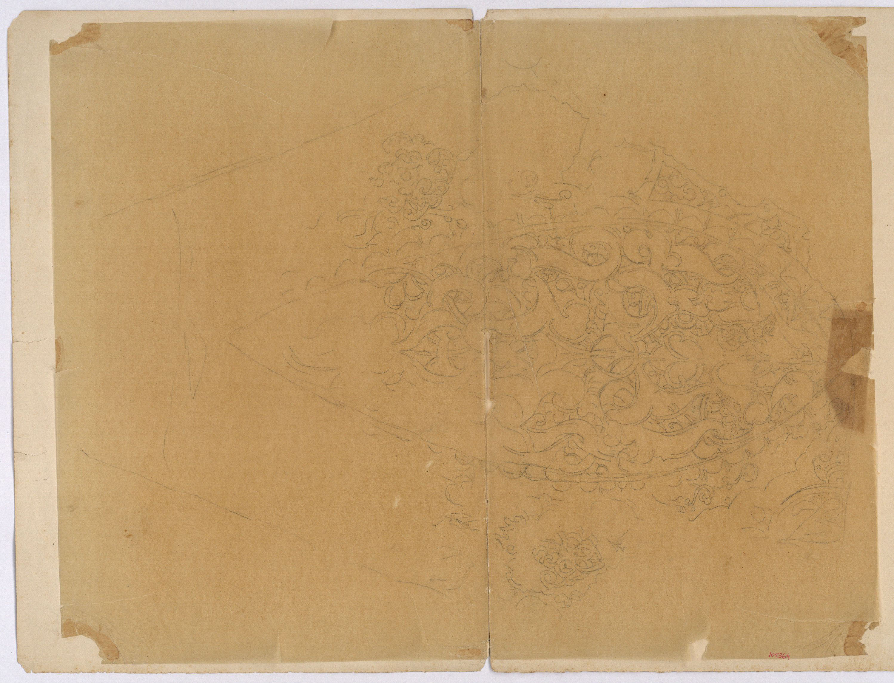 image for: Marià Fortuny - Calc d&#039;ornamentació d&#039;estil musulmà - Cap a 1867-1872