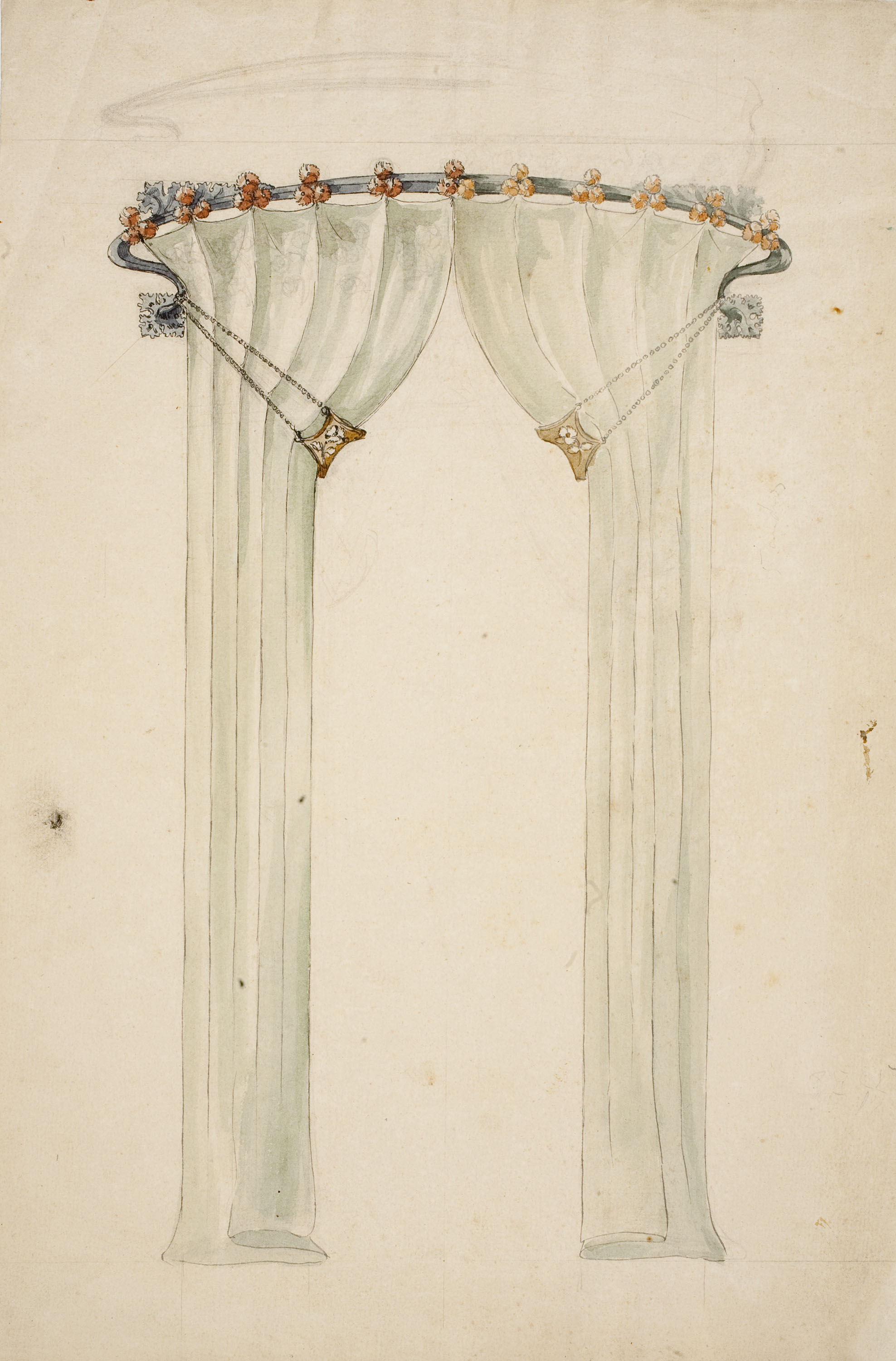 image for: Gaspar Homar - Cortinatge amb galeria - Cap a 1900-1905