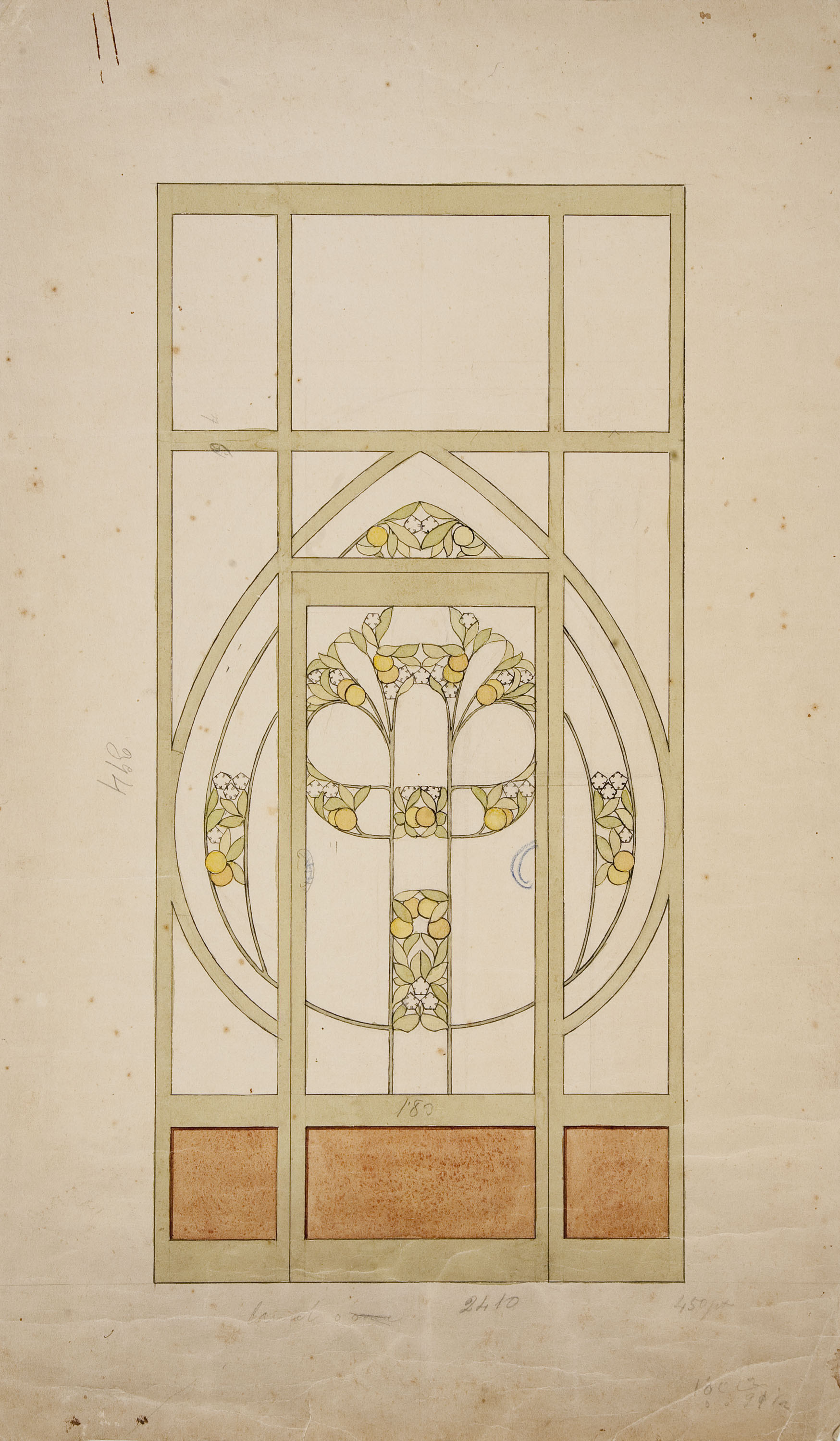 image for: Gaspar Homar - Porta amb vidriera - Cap a 1900-1910