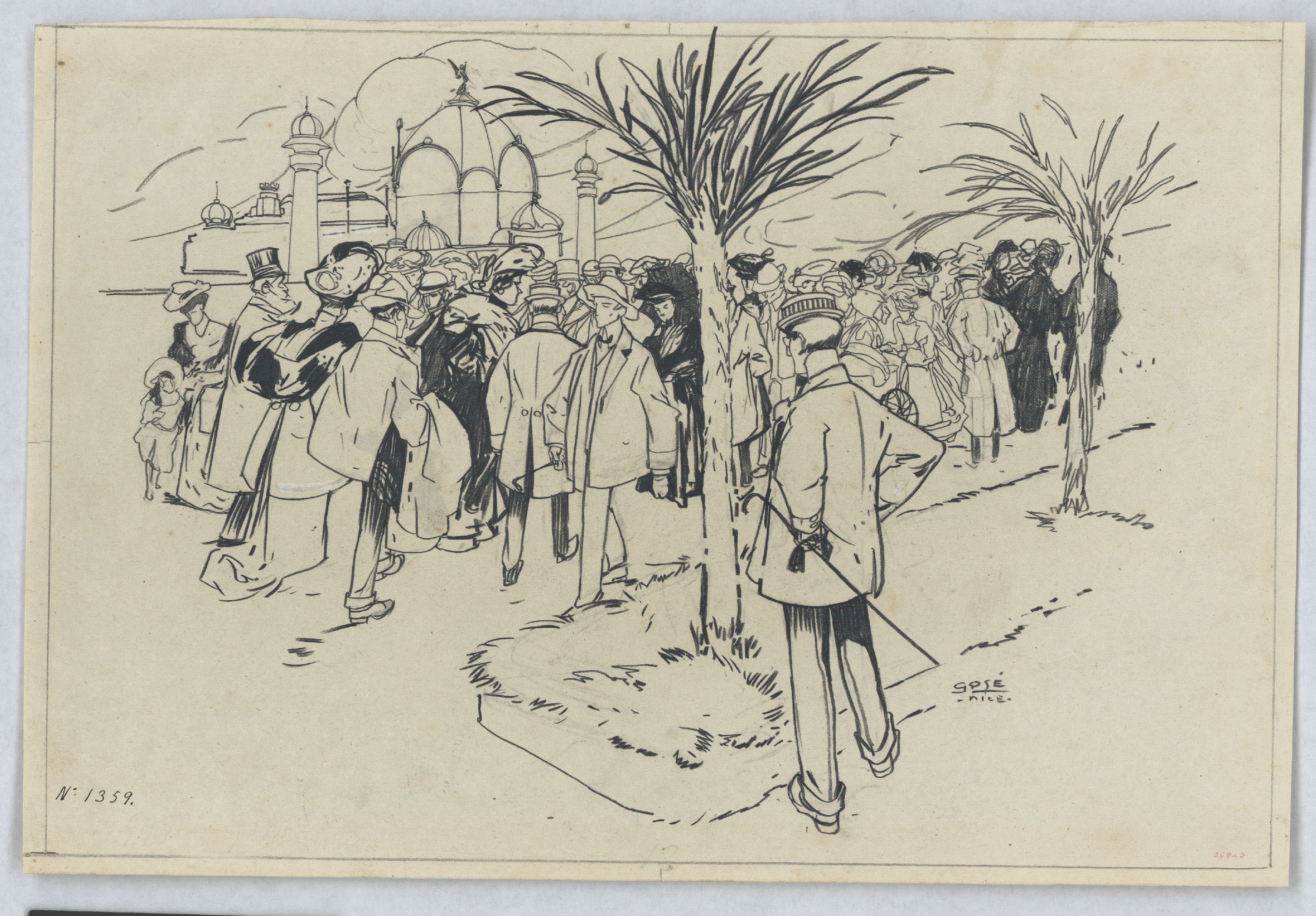 image for: Francesc Xavier Gosé - Carnaval de Niça. Passeig dels Anglesos - Cap a 1904