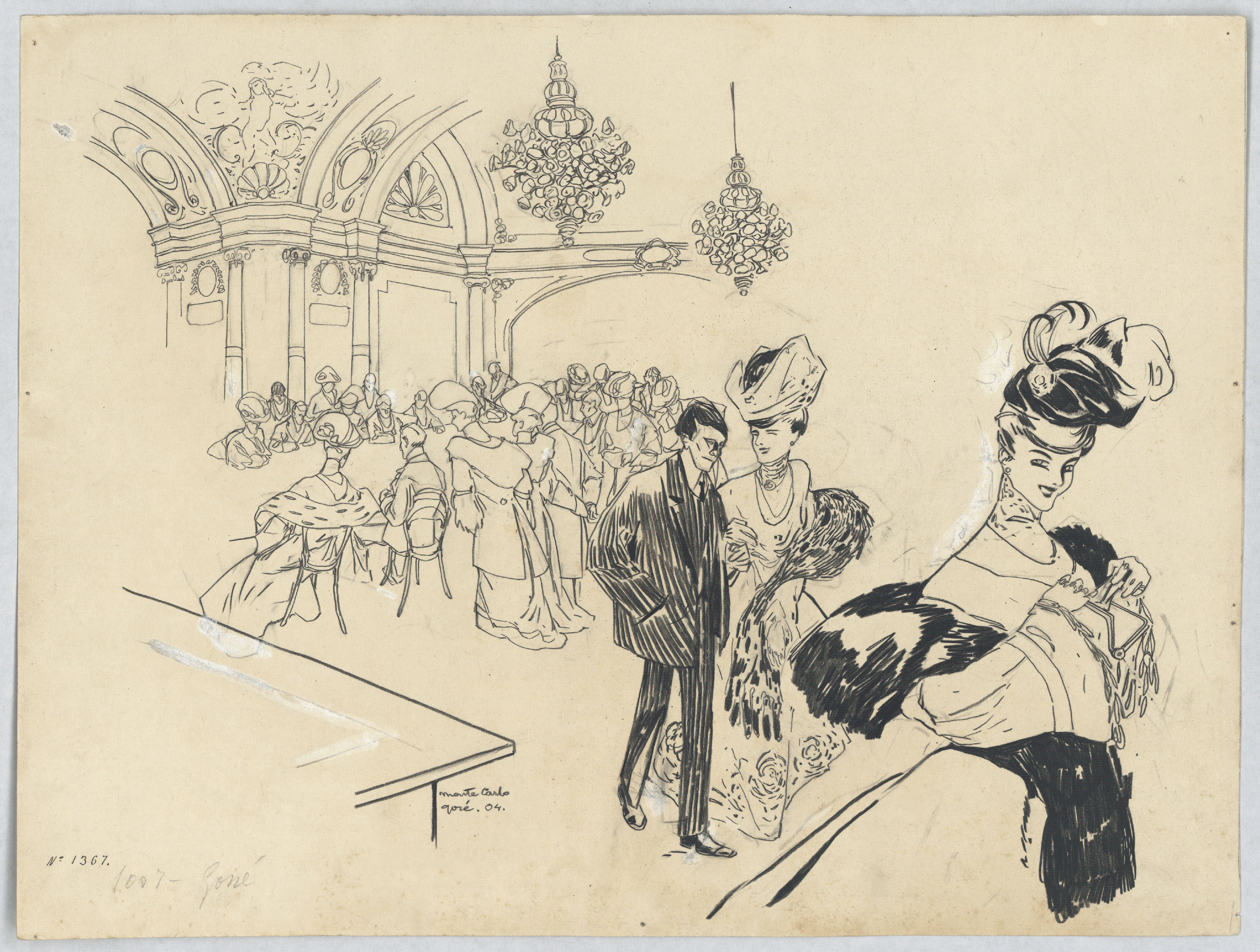 image for: Francesc Xavier Gosé - Carnaval de Niça. Casino de Montecarlo - 1904
