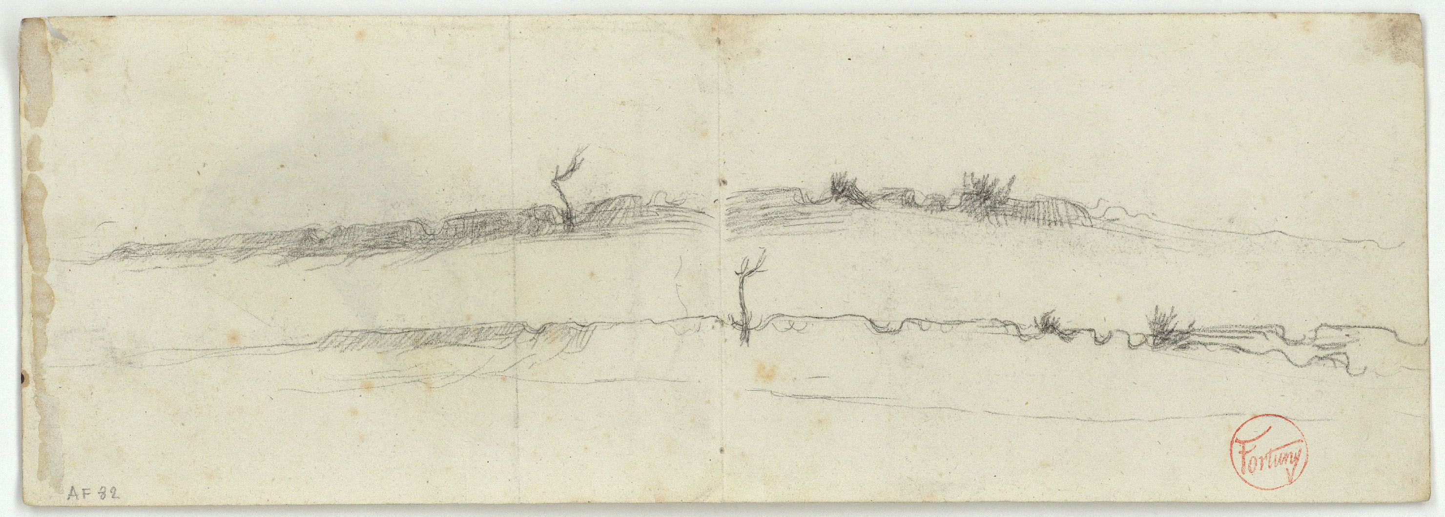image for: Marià Fortuny - Paisatge marroquí (anvers) / Cap de camell (revers) - Cap a 1860-1862