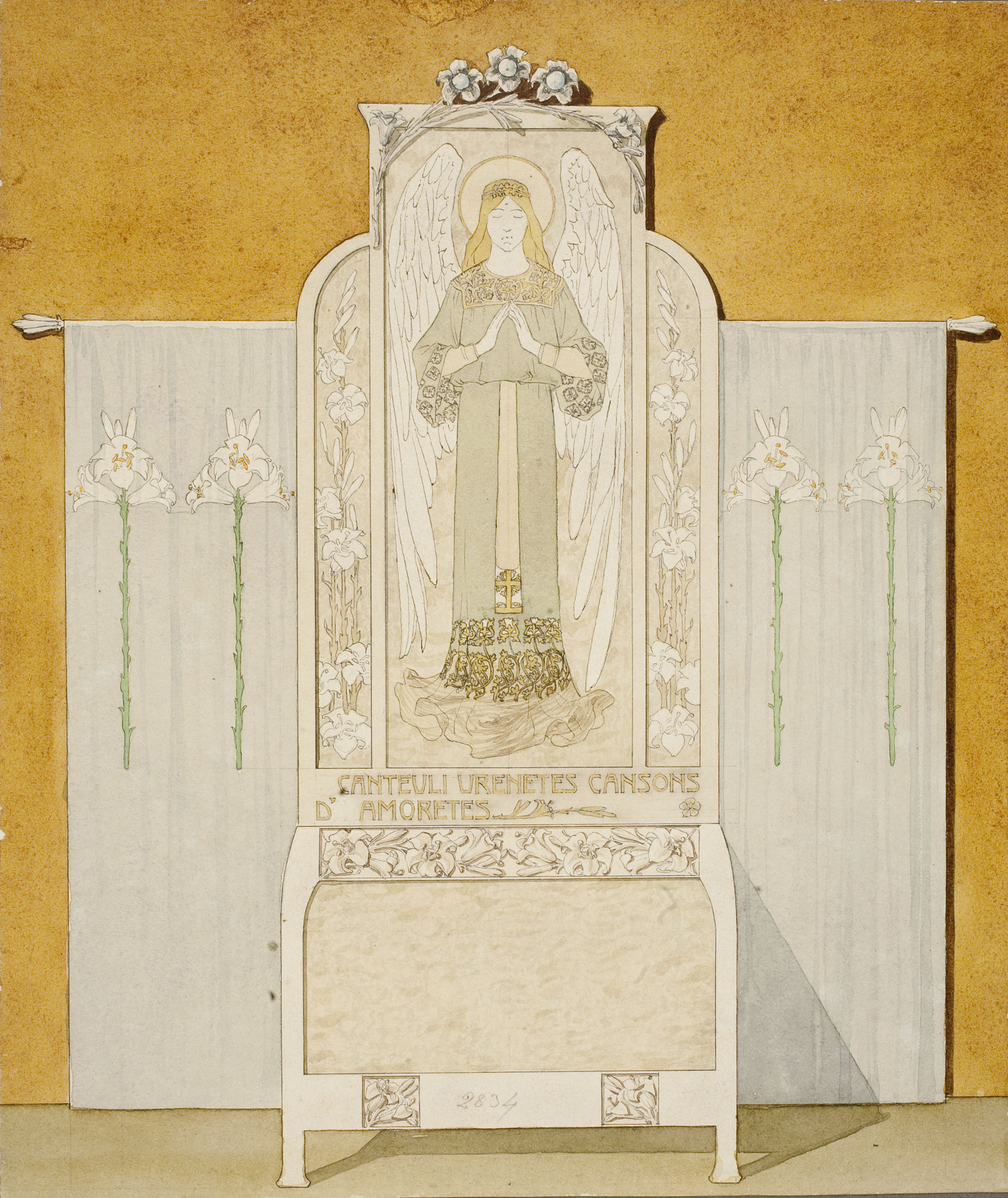 image for: Gaspar Homar - Llit de nen per a la casa Lleó Morera de Barcelona - Cap a 1903-1905