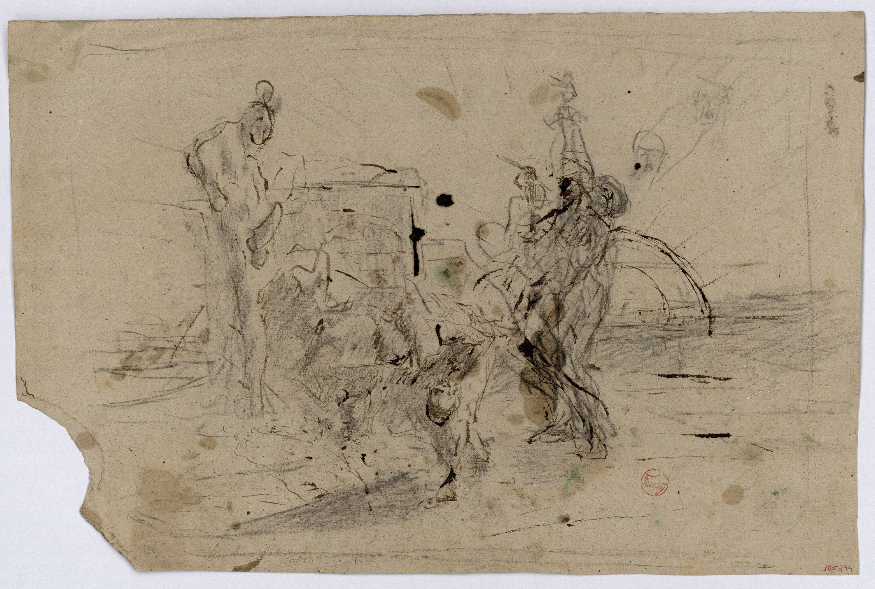 image for: Marià Fortuny - Croquis de composició - Cap a 1867-1872