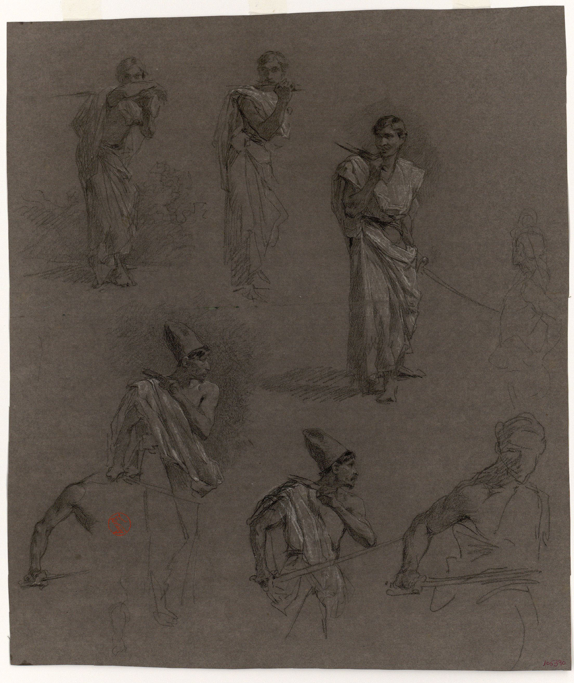image for: Marià Fortuny - Marroquins. Estudi per al quadre «La batalla de Tetuan» - Cap a 1863-1864