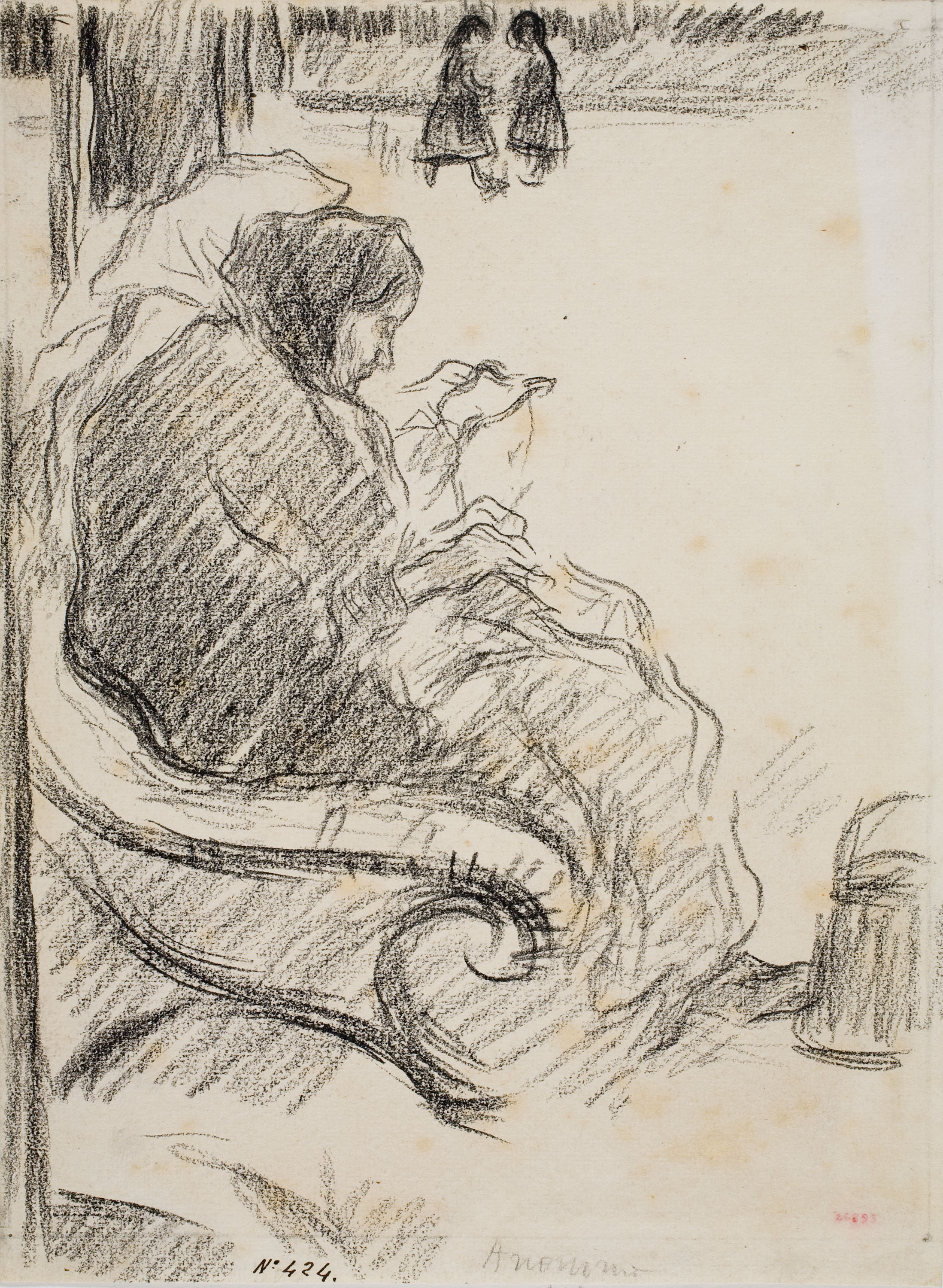 image for: Isidre Nonell - Dues fent mitja - Cap a 1890-1900