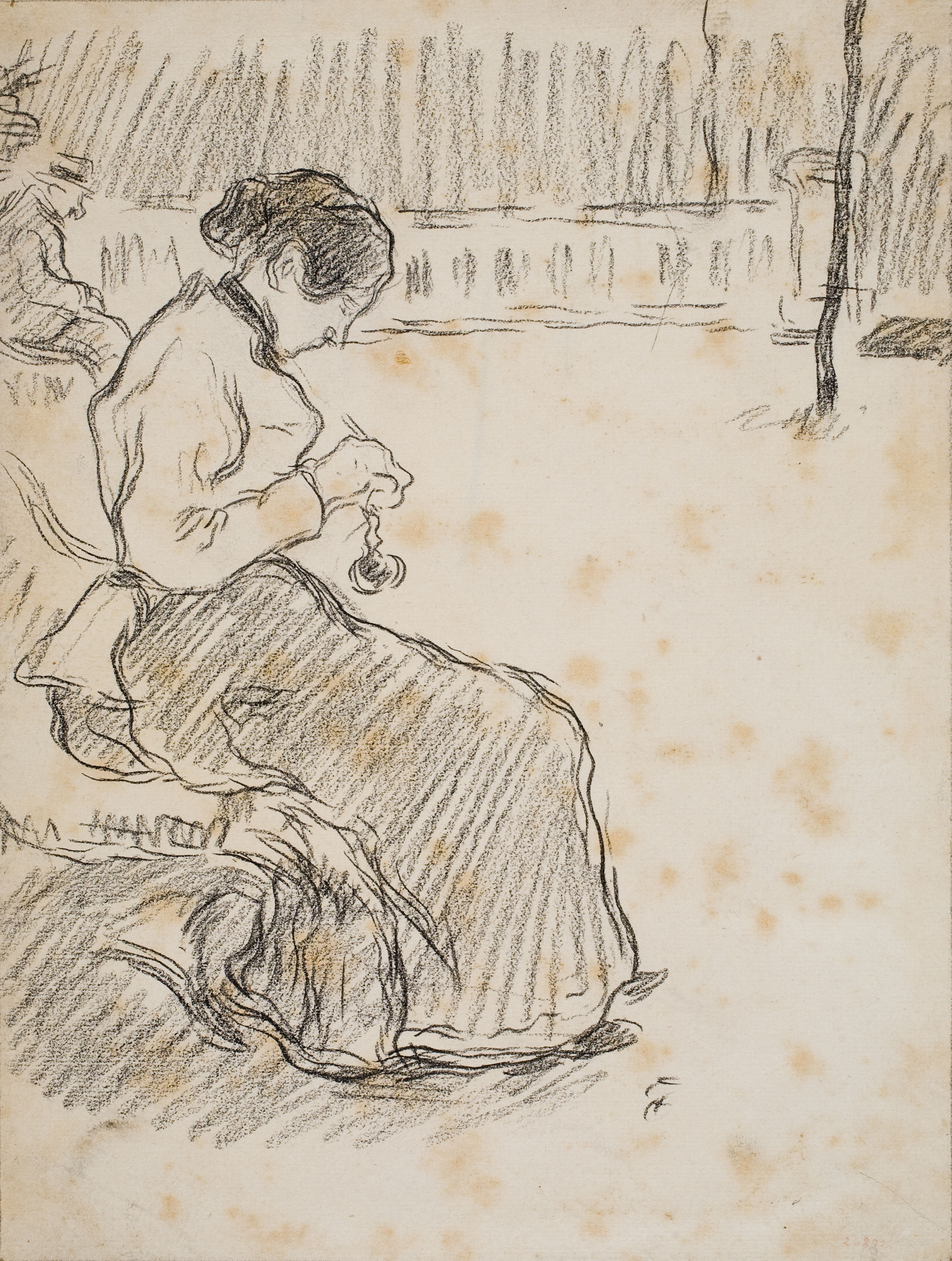 image for: Isidre Nonell - Dona fent ganxet - Cap a 1890-1900