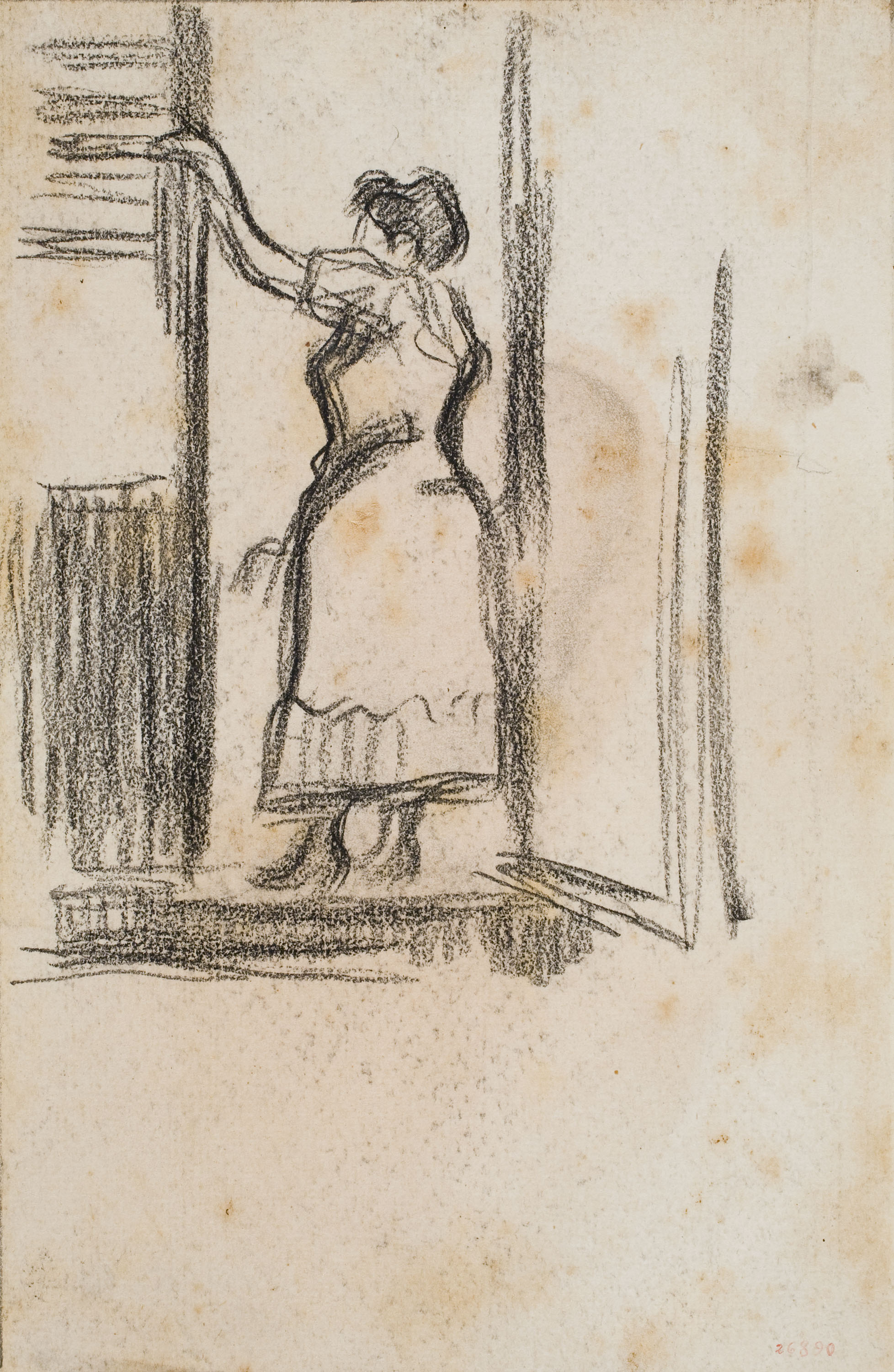 image for: Isidre Nonell - Dona al portal - Cap a 1890-1900