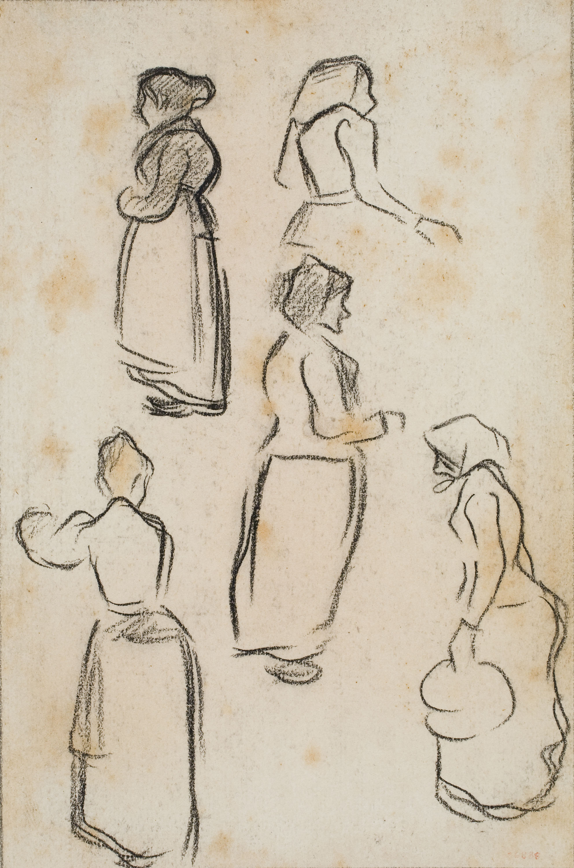 image for: Isidre Nonell - Apunt de dones - Cap a 1892-1894