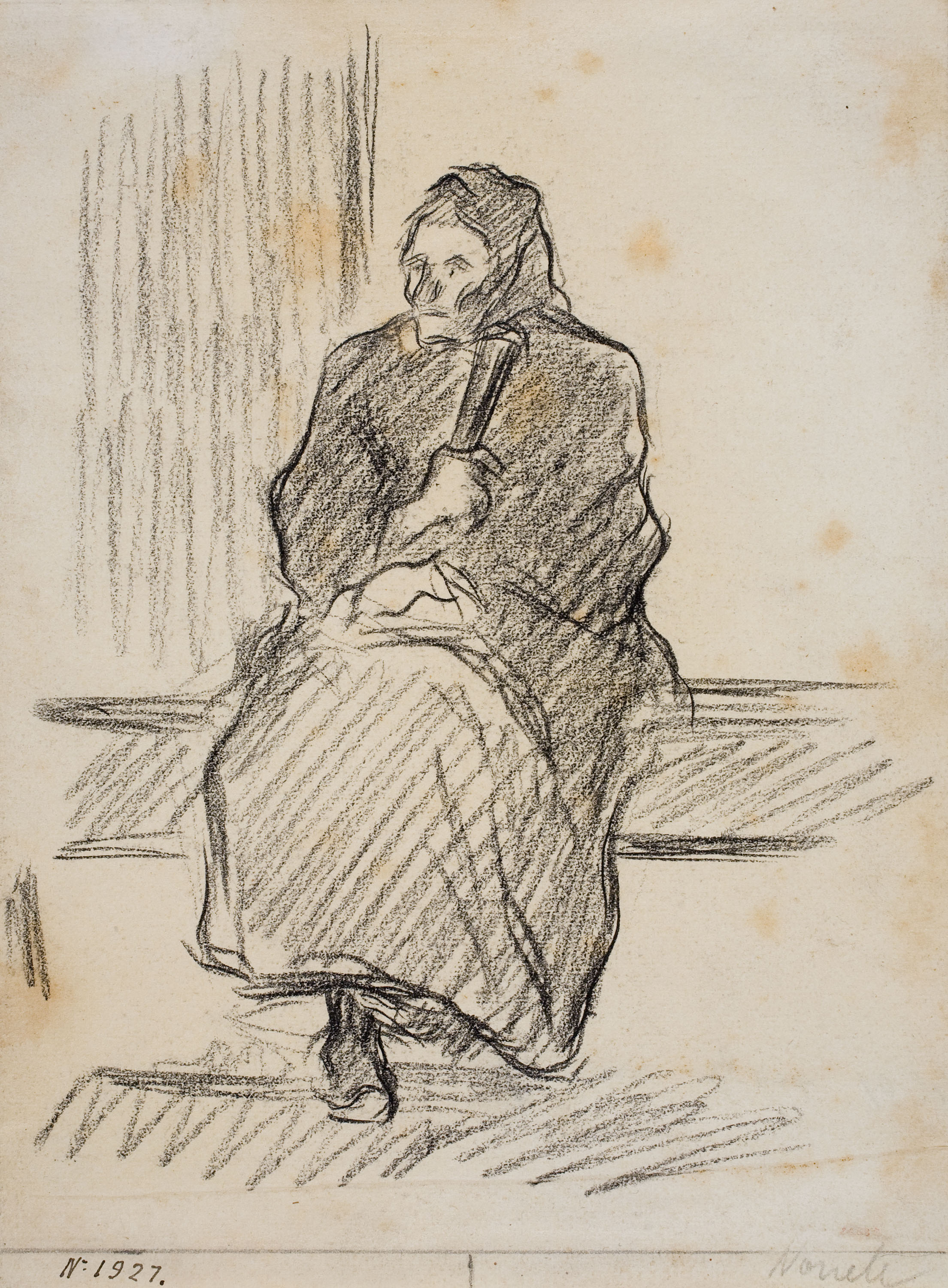 image for: Isidre Nonell - Dona asseguda - Cap a 1890-1896