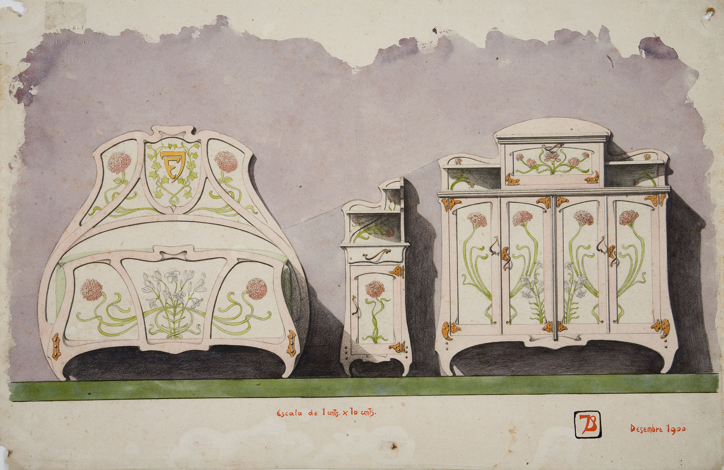 image for: Joan Busquets - Dormitori per al matrimoni Busquets-Guindulain - 1900