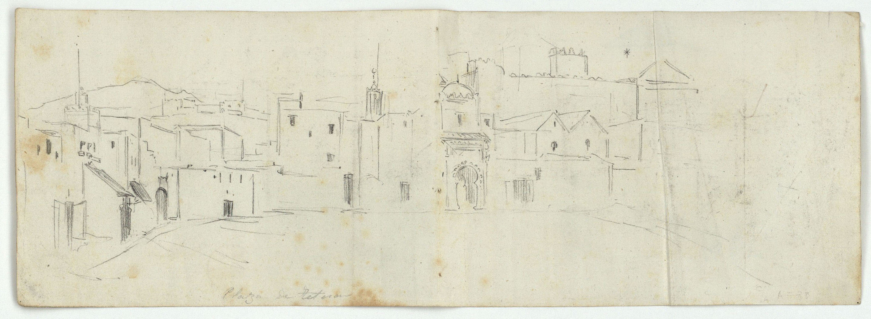 image for: Marià Fortuny - Plaza de Tetuán (anvers) / Plaza de Tetuán (revers) - Cap a 1860 [1]