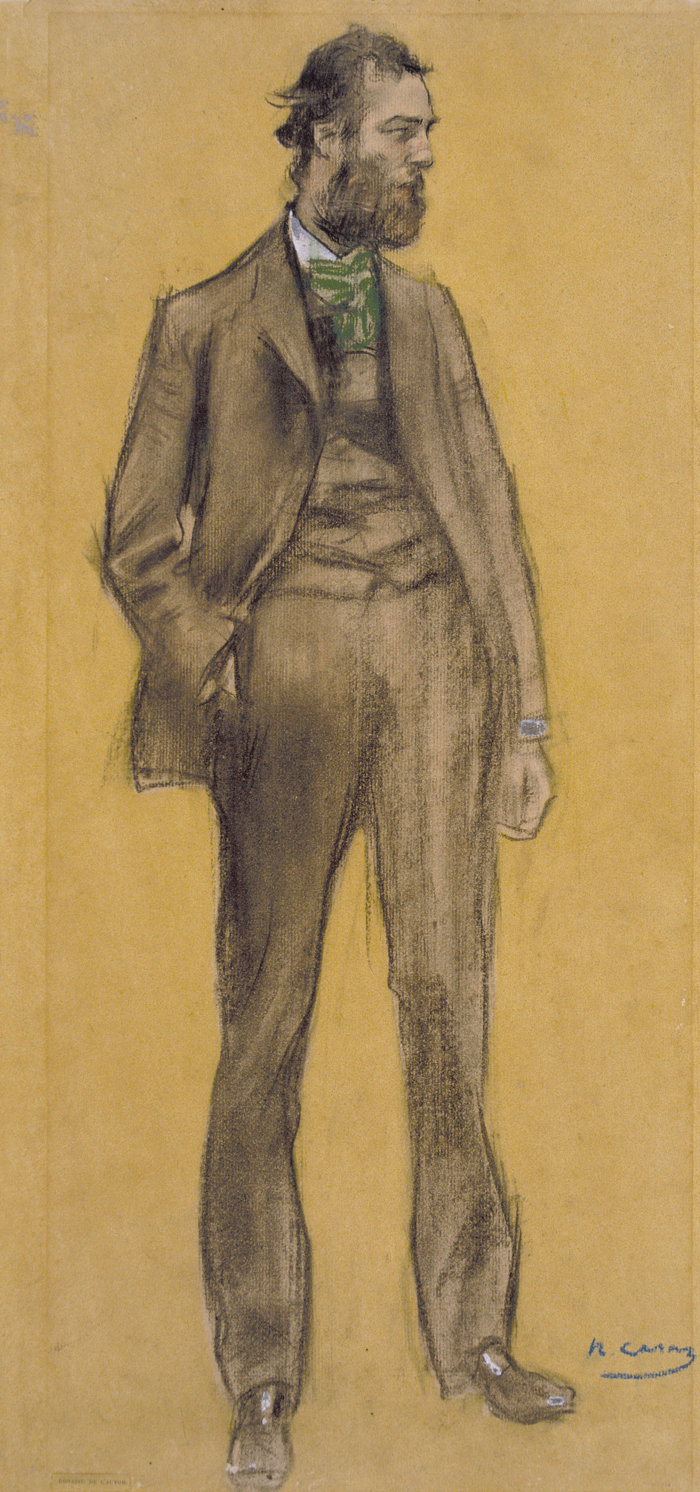 image for: Ramon Casas - Retrat de Ramon Pichot - Cap a 1897-1899