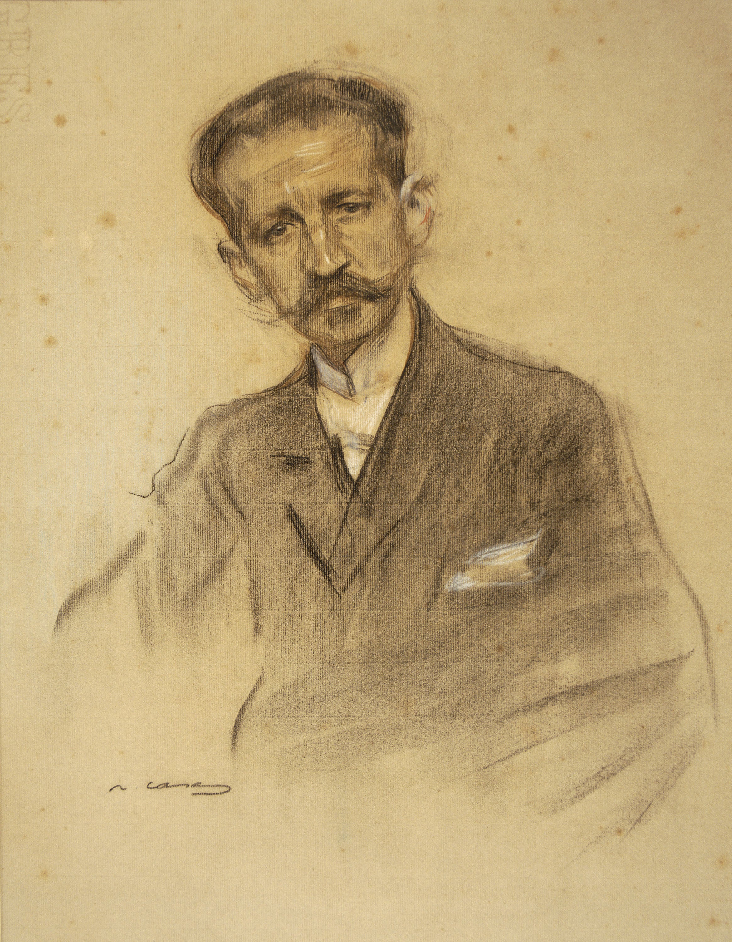 image for: Ramon Casas - Retrat de Jacinto Octavio Picón - Cap a 1904-1905