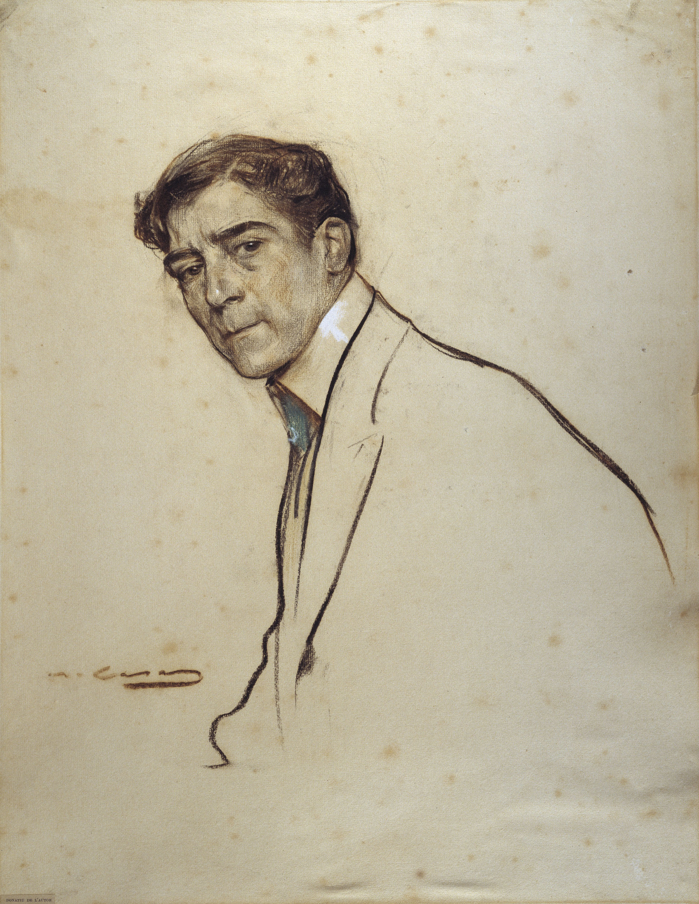 image for: Ramon Casas - Retrat d&#039;Alexandre de Riquer - Cap a 1903-1906