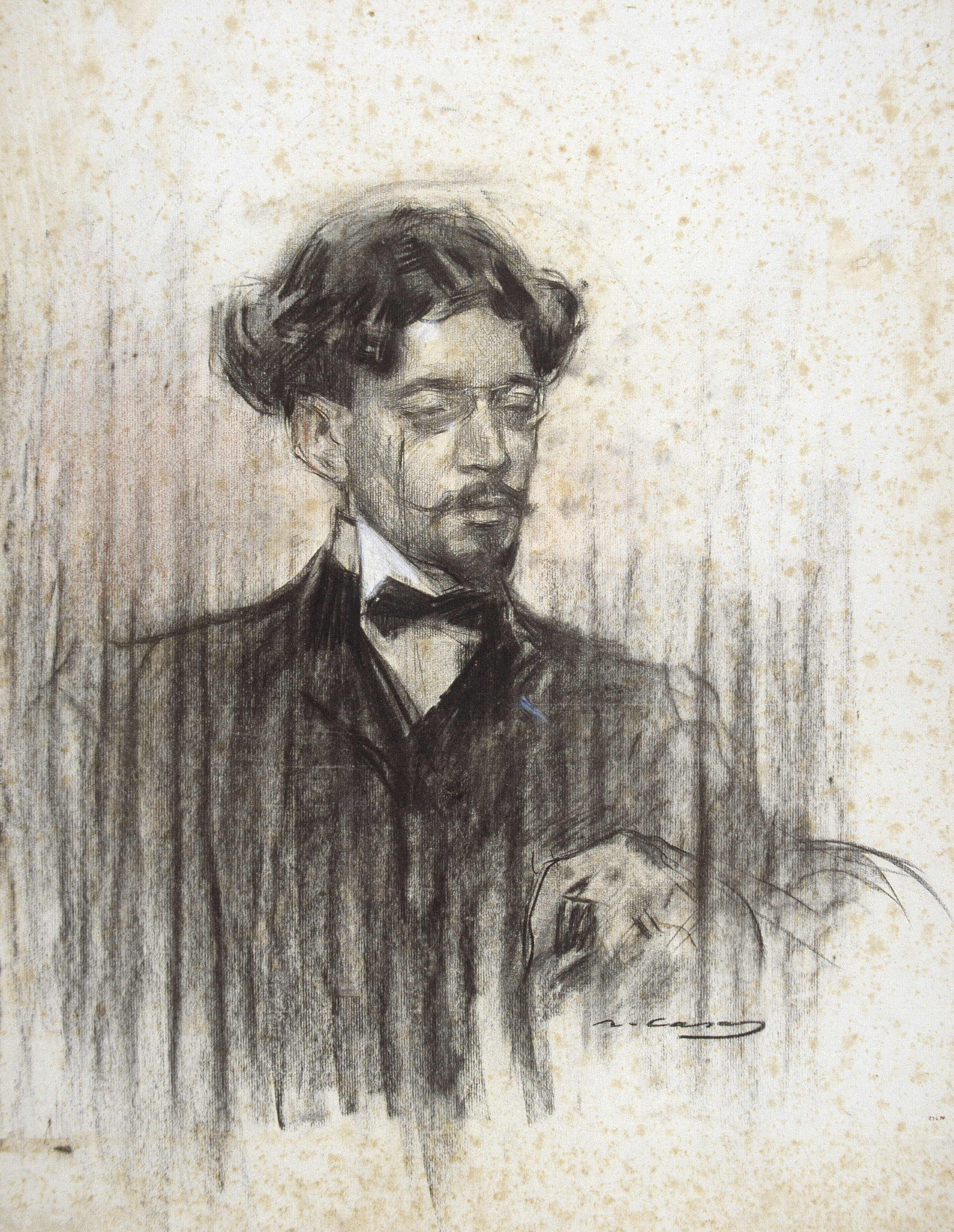 image for: Ramon Casas - Retrat de Joan Pujal - Cap a 1903-1905