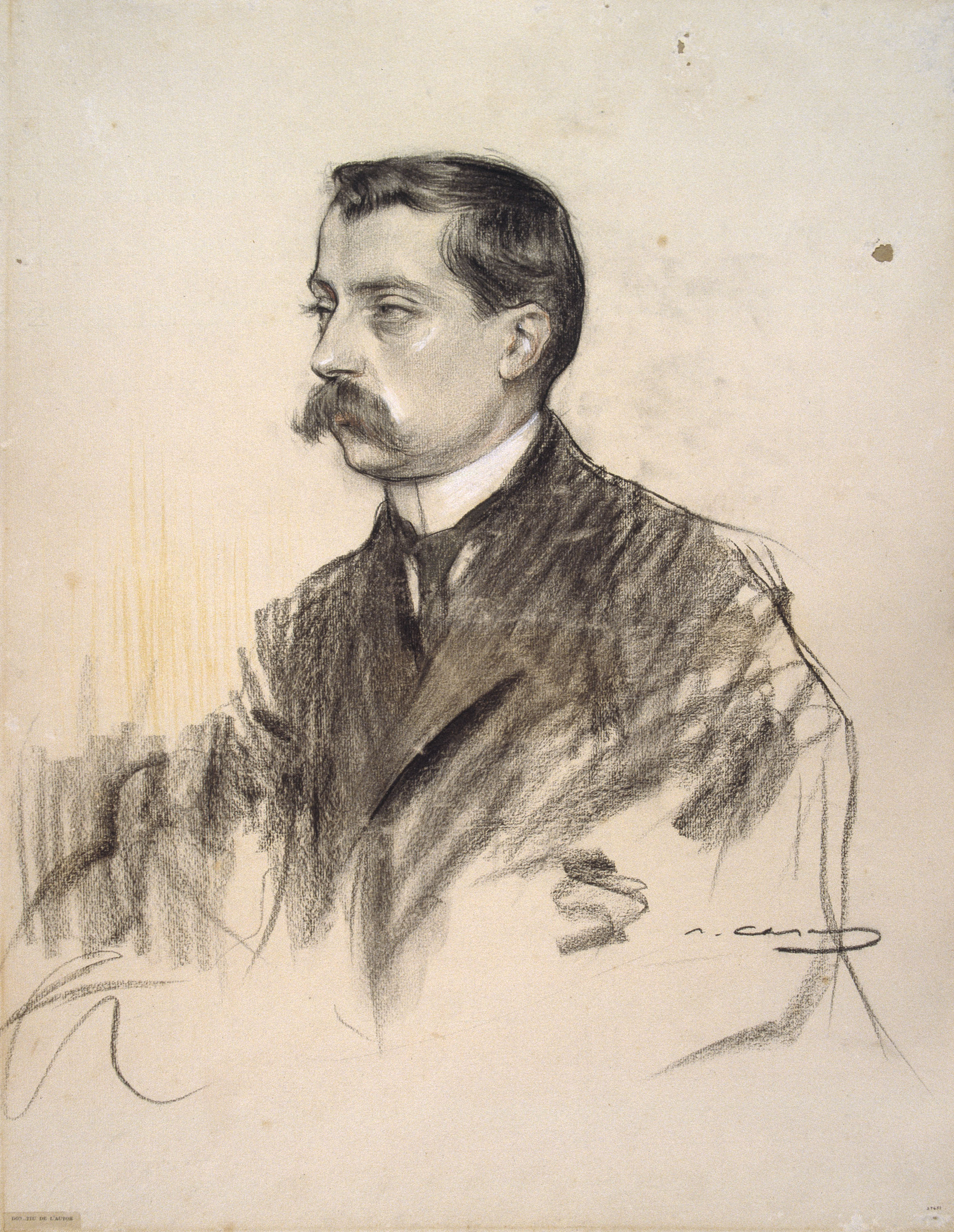 image for: Ramon Casas - Retrat d&#039;Albert Bastardas - Cap a 1905-1908