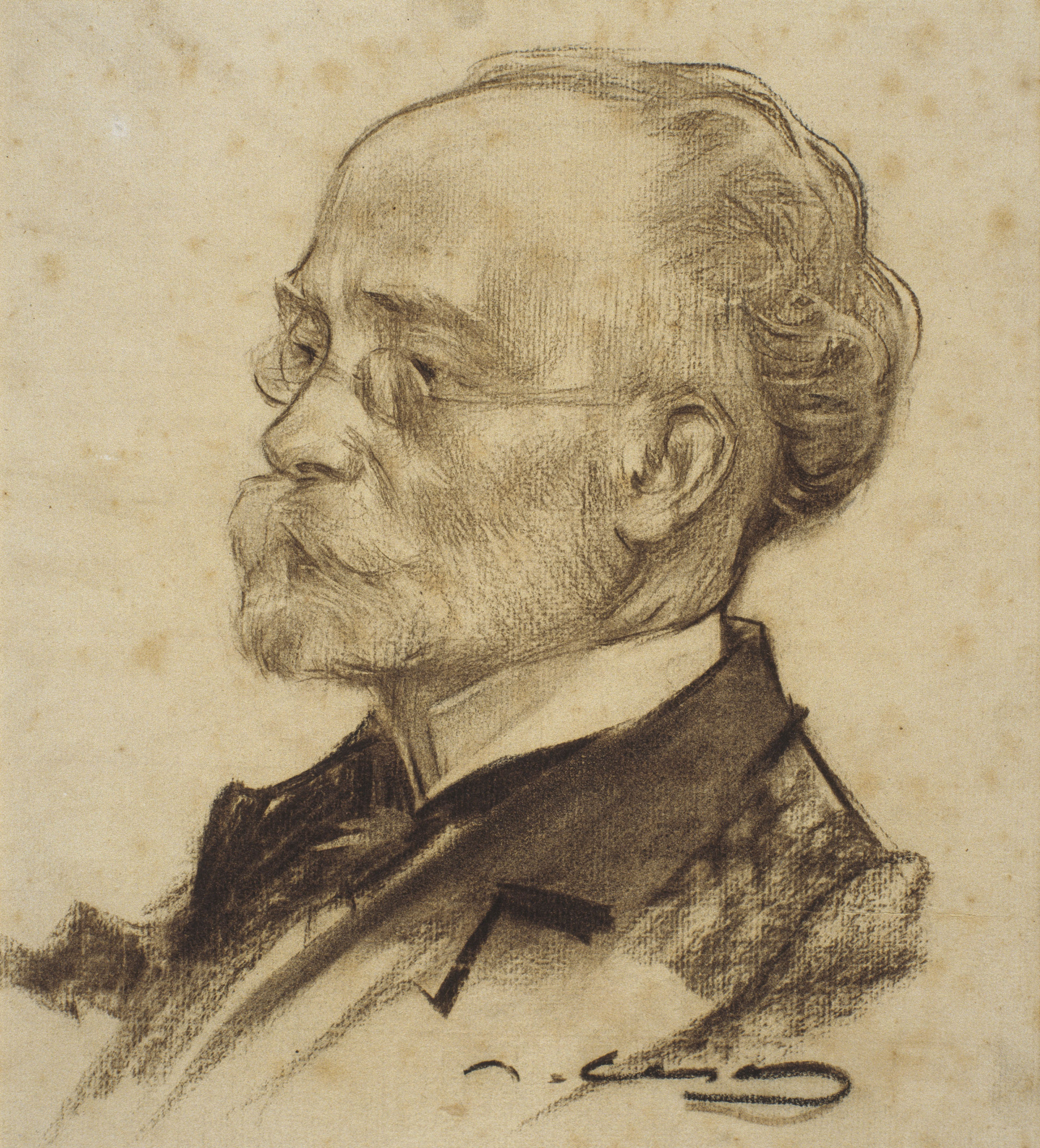 image for: Ramon Casas - Retrat de Felip Pedrell - Cap a 1902