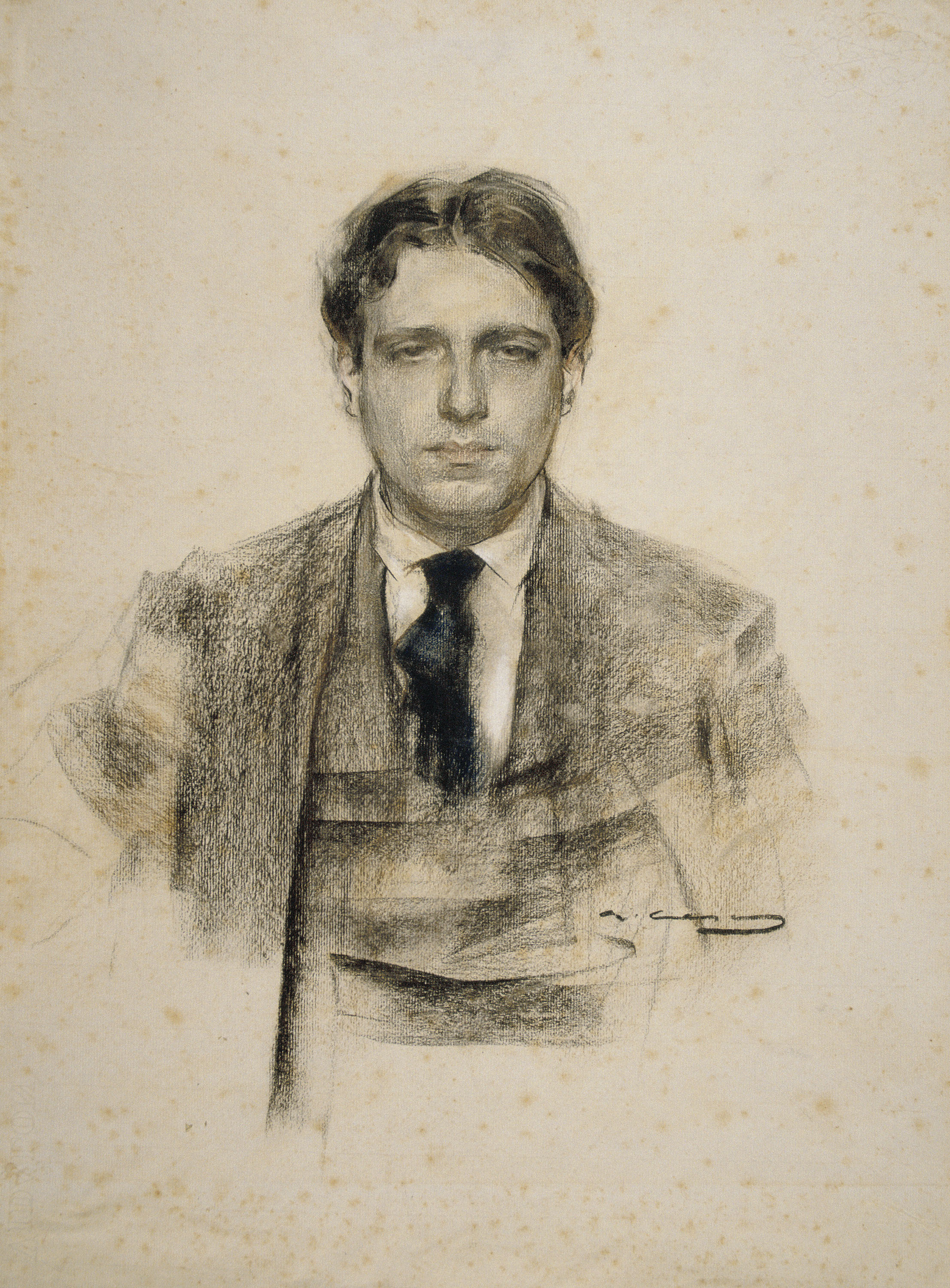 image for: Ramon Casas - Retrat d&#039;Eugeni d&#039;Ors - Cap a 1906-1907