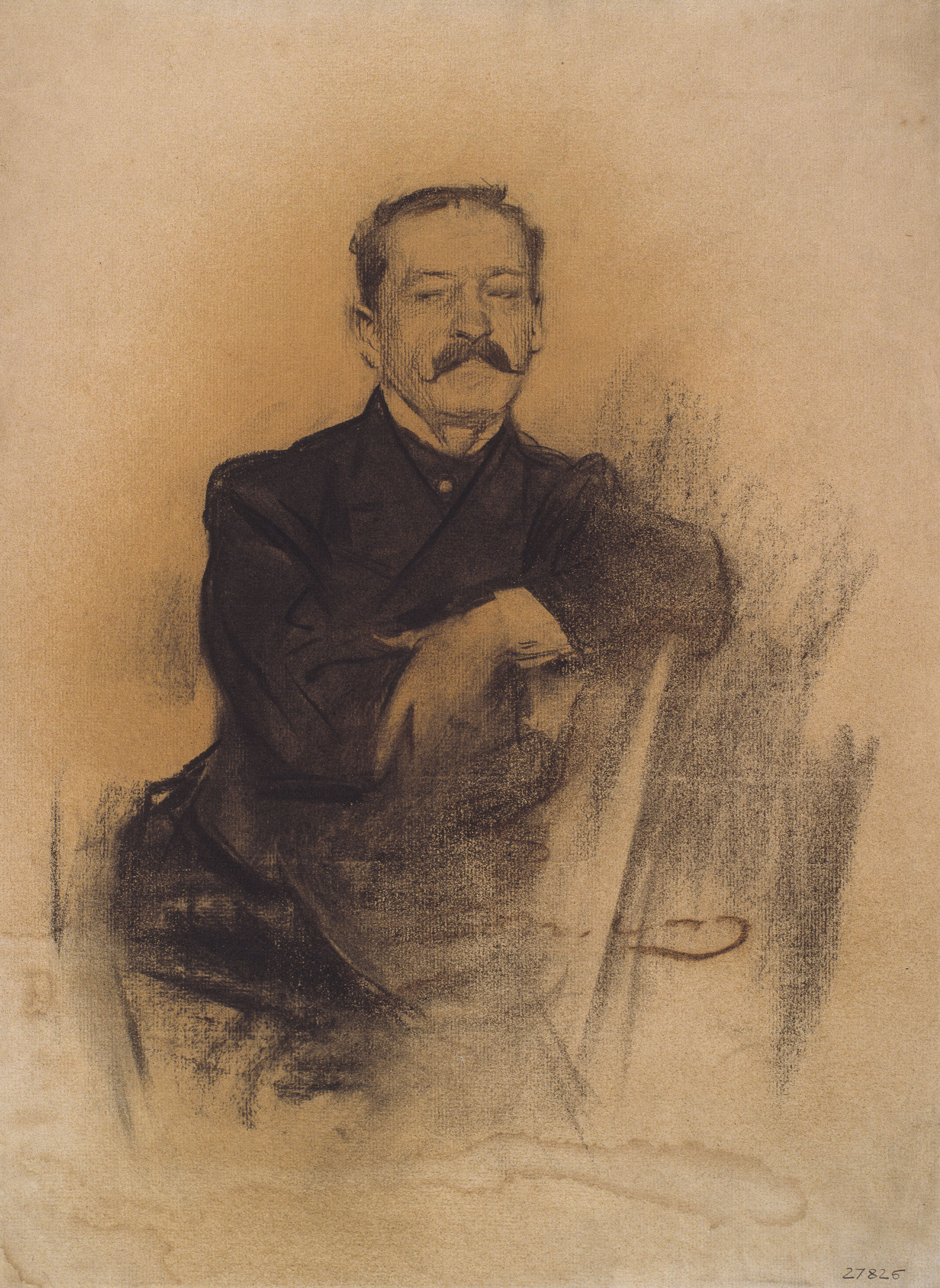 image for: Ramon Casas - Retrat d&#039;Ettore Paladini - 1900