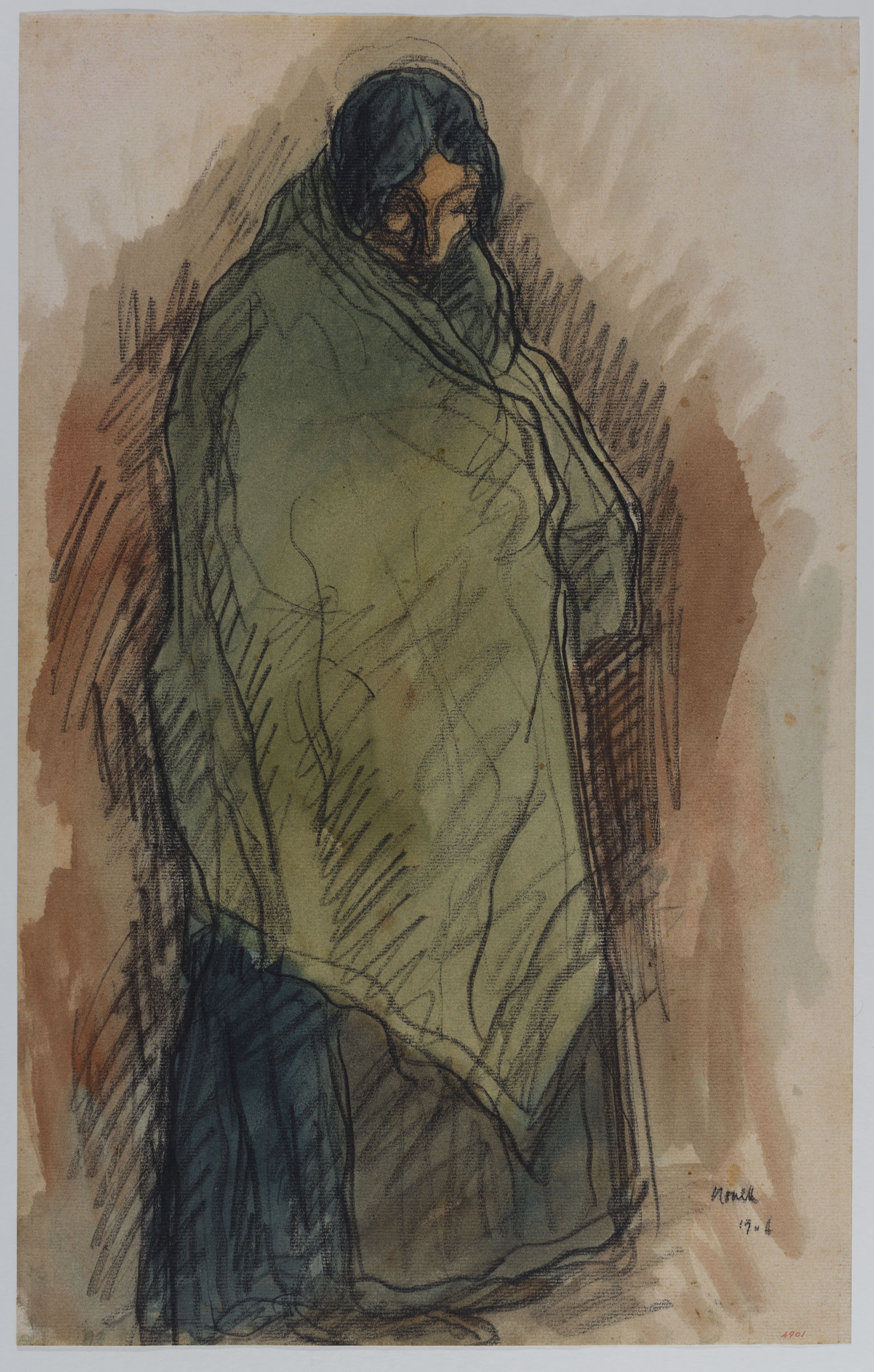 image for: Isidre Nonell - Gitana dempeus - 1906