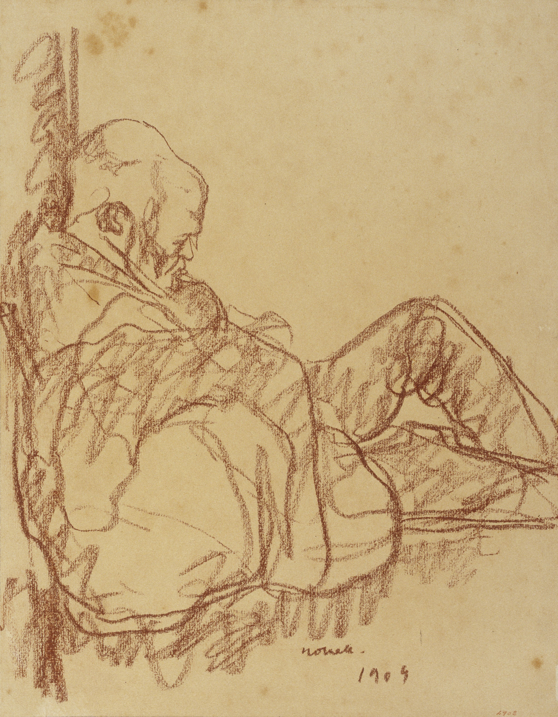 image for: Isidre Nonell - Vell captaire - 1909