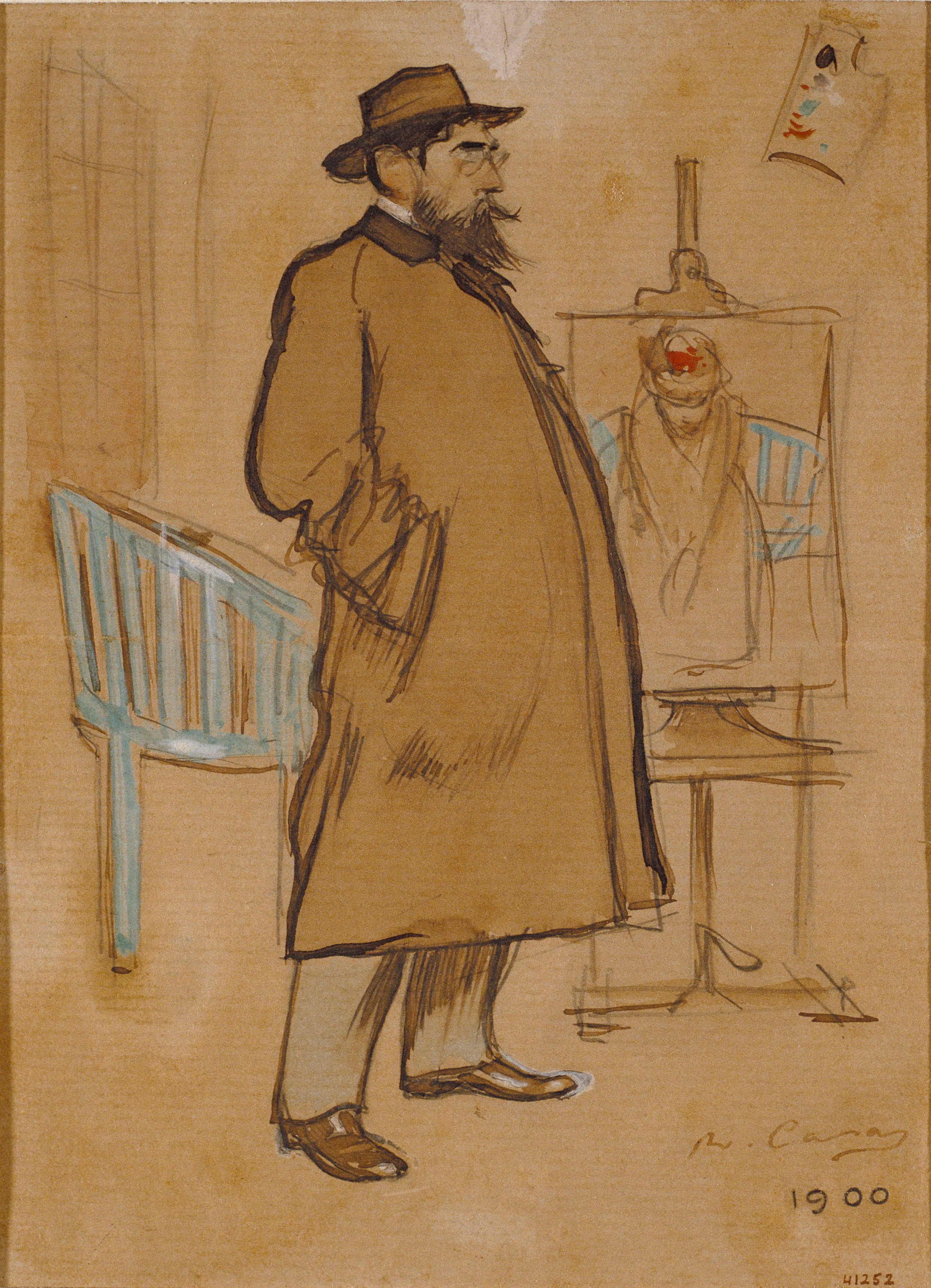 image for: Ramon Casas - Autoretrat - 1900