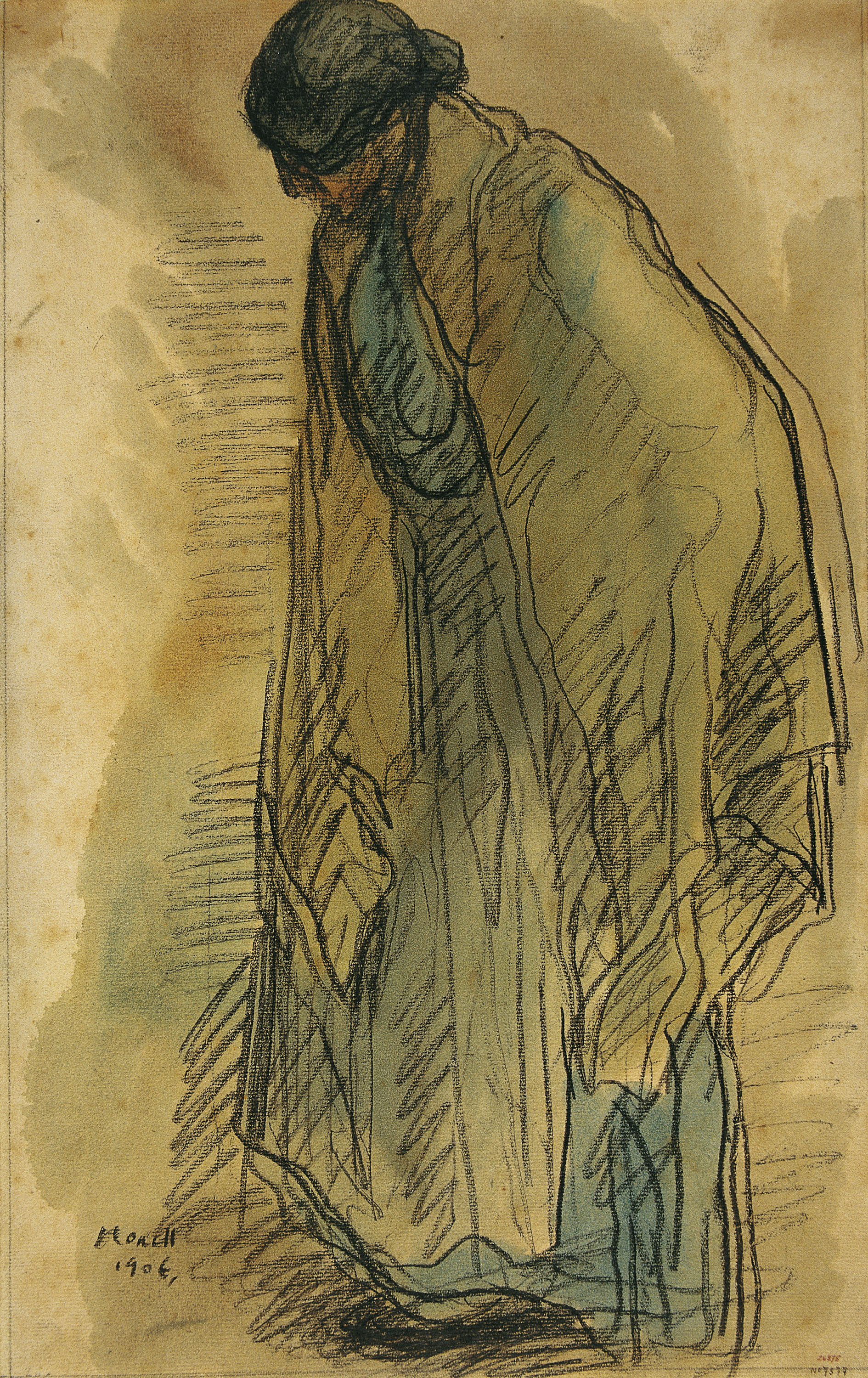 image for: Isidre Nonell - Una buscona - 1906