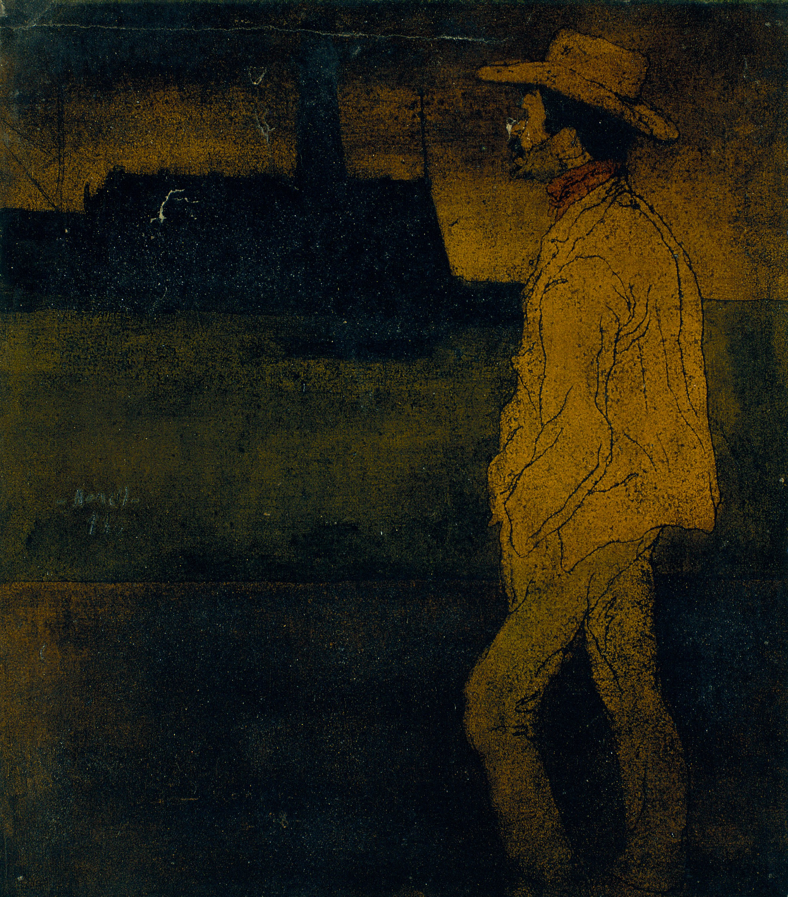 image for: Isidre Nonell - Repatriat de Cuba al moll - 1898