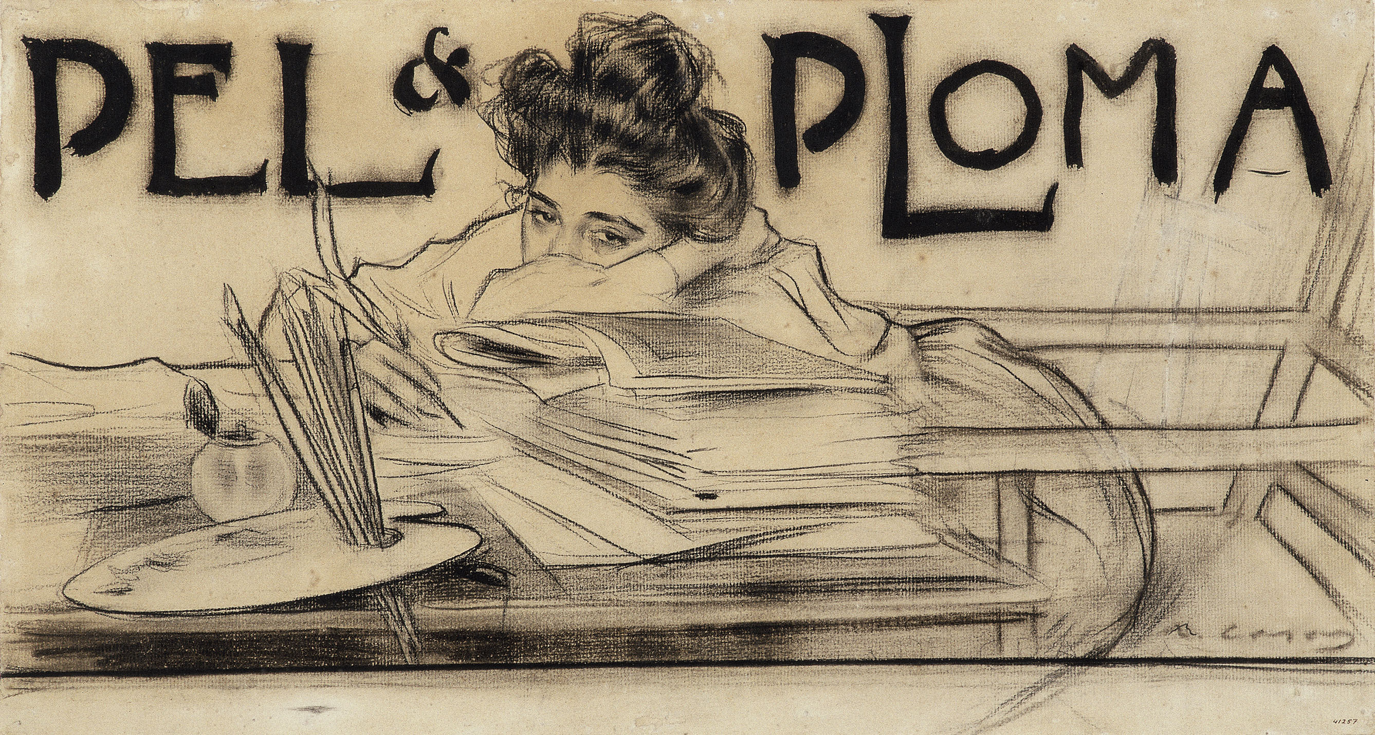 image for: Ramon Casas - Capçalera per a la revista «Pèl &amp; Ploma» - 1899