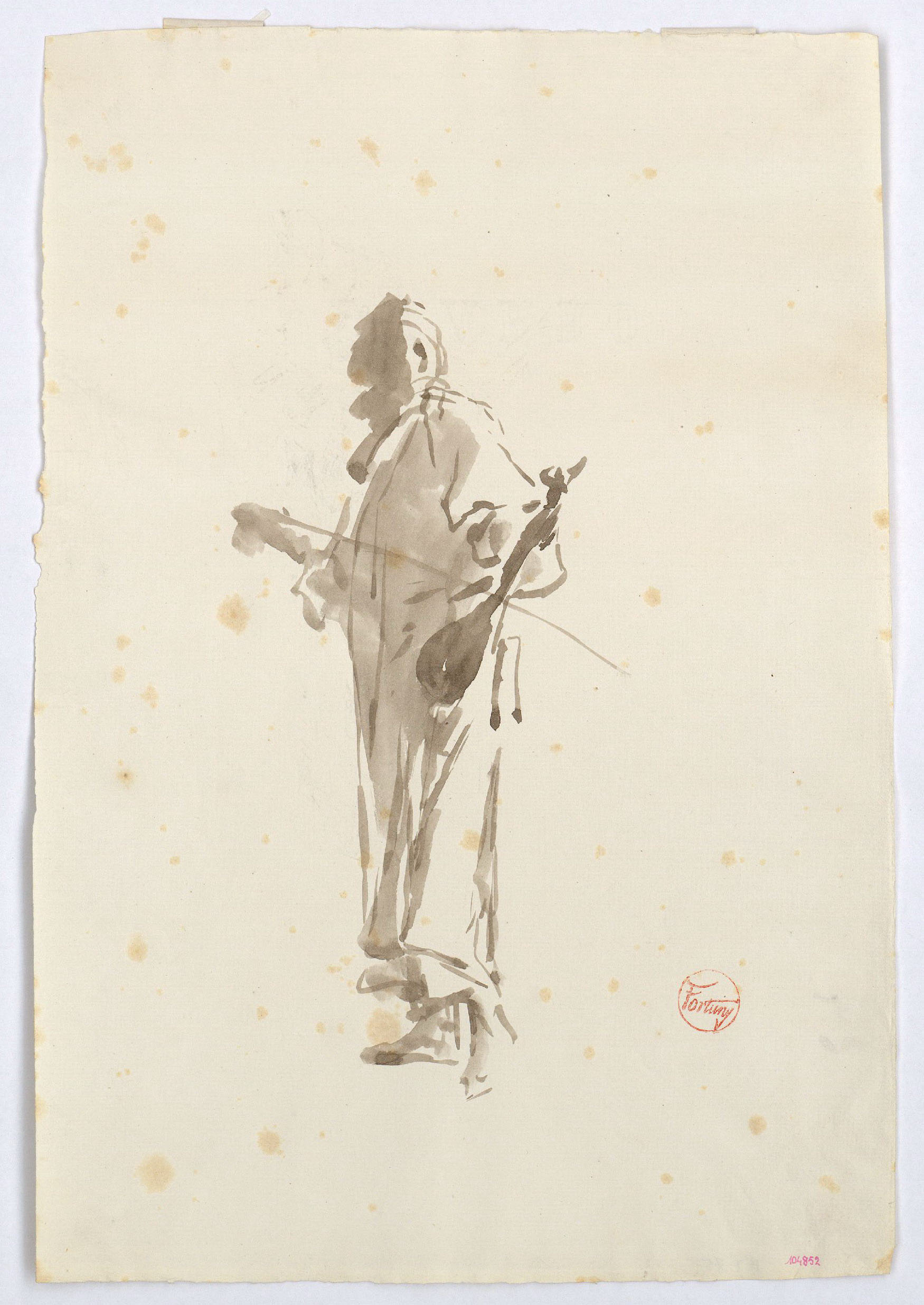 image for: Marià Fortuny - Estudi per al quadre «Músics àrabs» - Cap a 1872