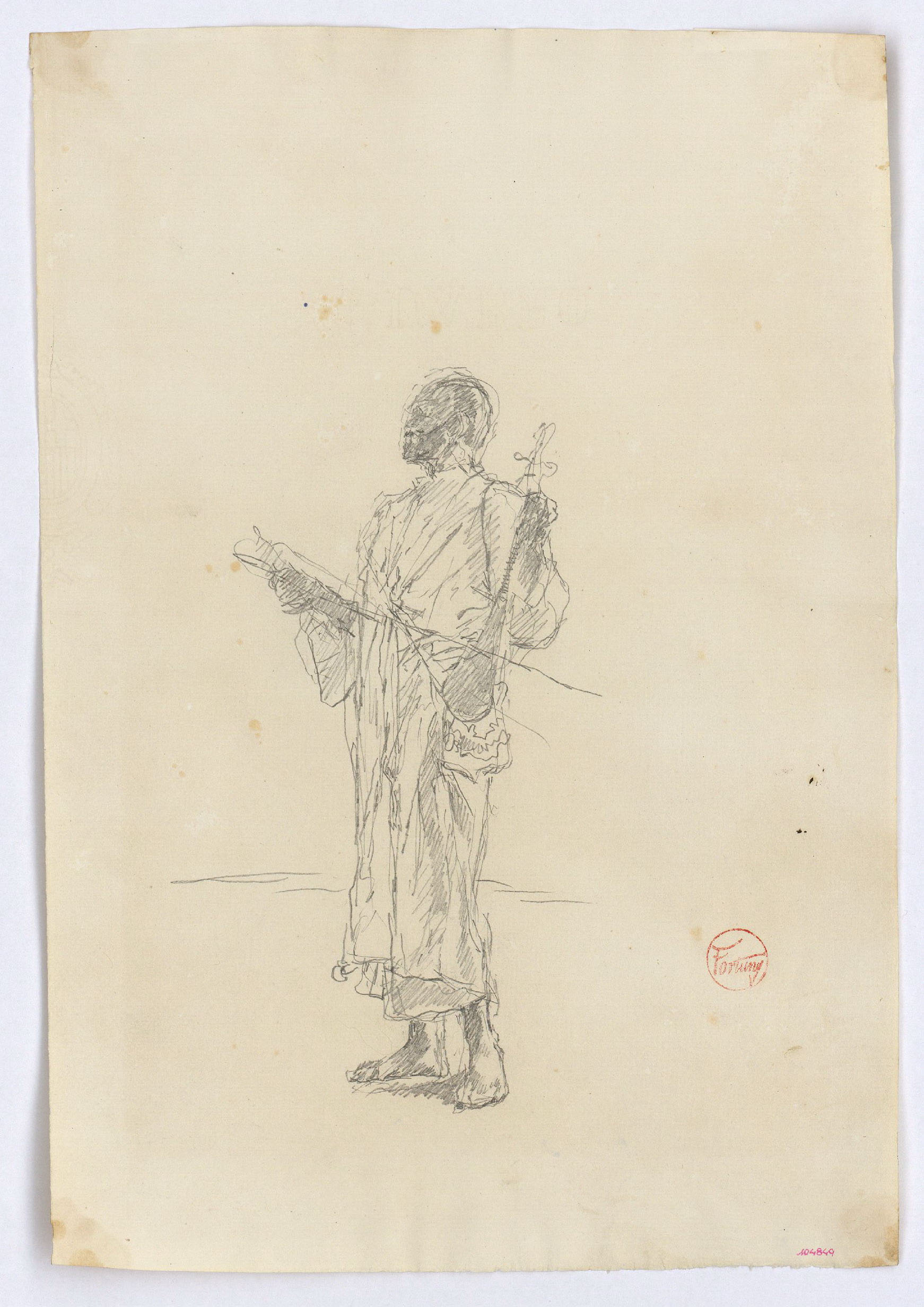 image for: Marià Fortuny - Estudi per al quadre «Músics àrabs» - Cap a 1872